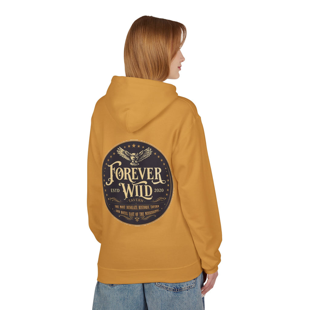 Forever Wild Tavern Hoodie — Historic Logo Large Front Logo