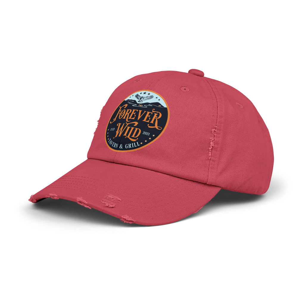 Unisex Distressed Cap Forever Wild Tavern