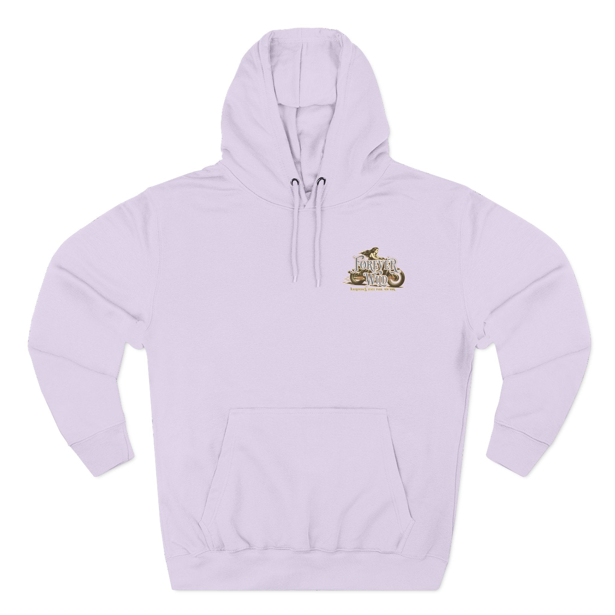 Forever Wild Tavern Motorcycle Hoodie — Retro Biker Fleece Pullover