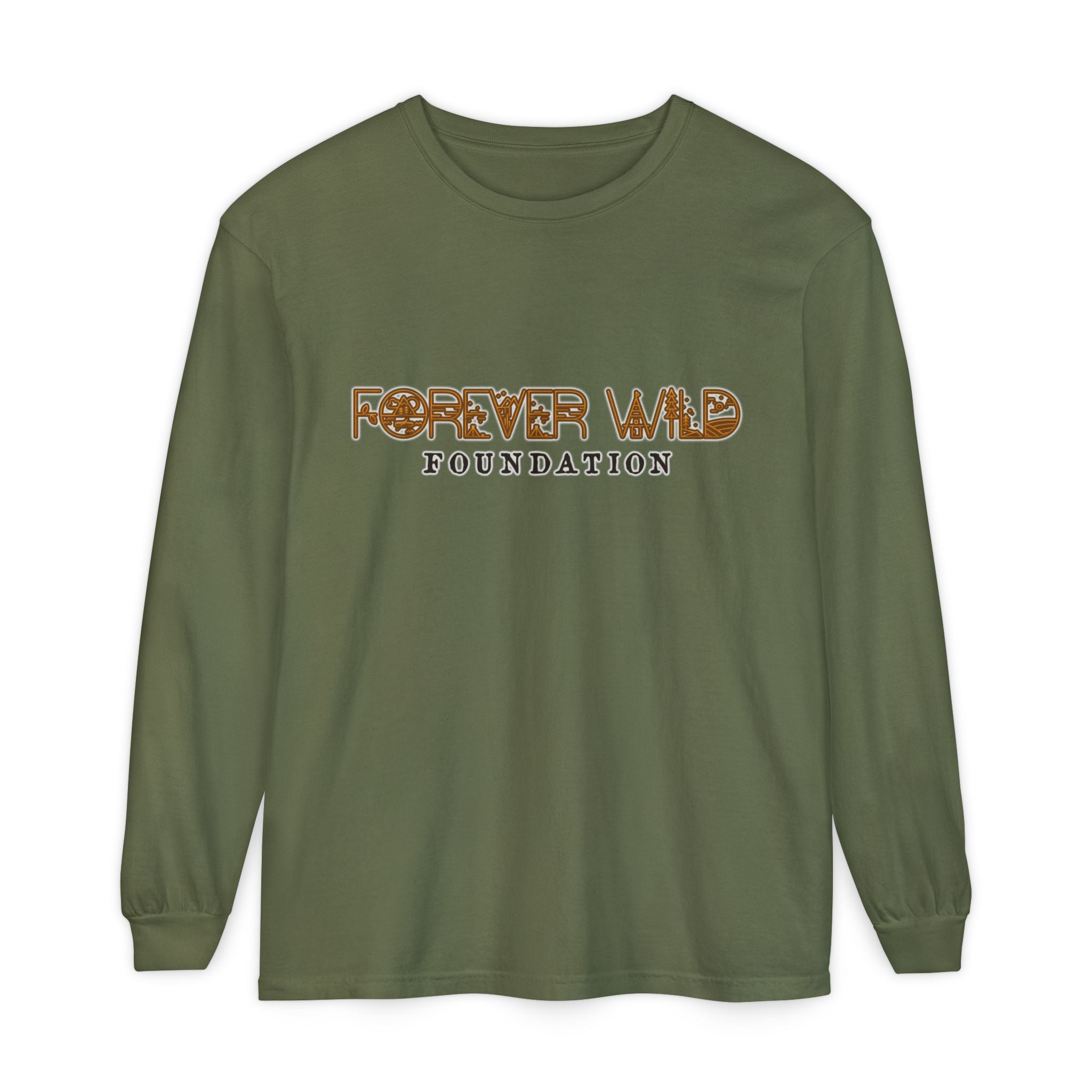 Forever Wild Foundation logo Long Sleeve T-Shirt | Nature Conservation