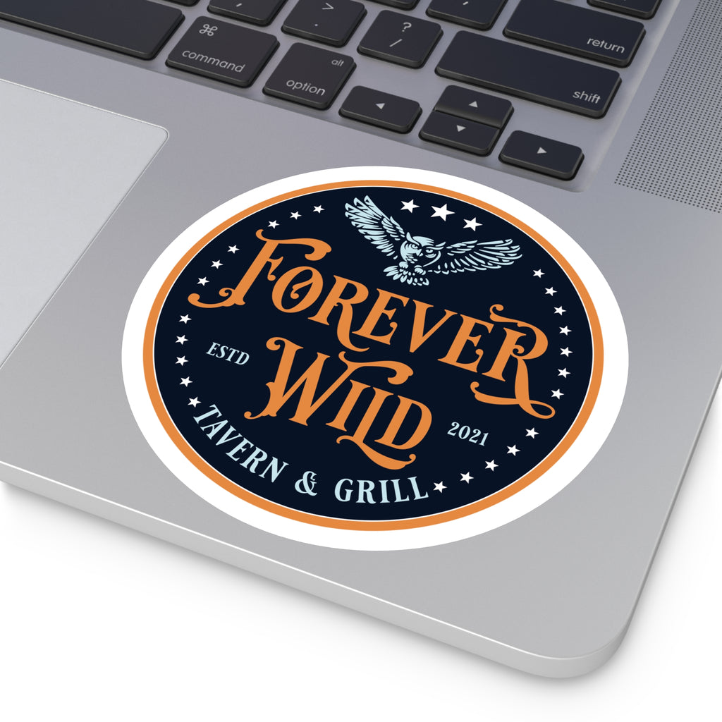 Forever Wild Round Stickers, Indoor\Outdoor