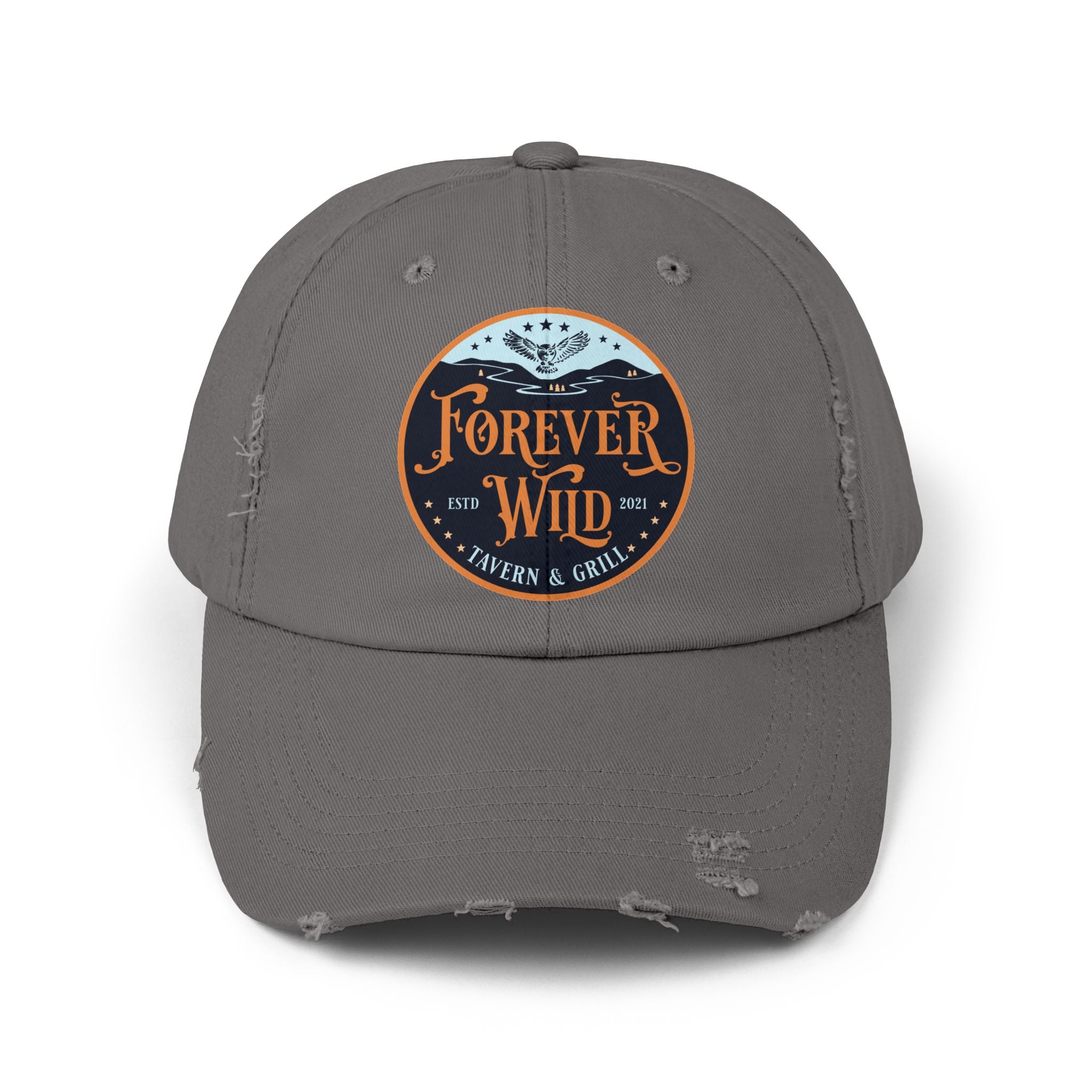 Unisex Distressed Cap Forever Wild Tavern