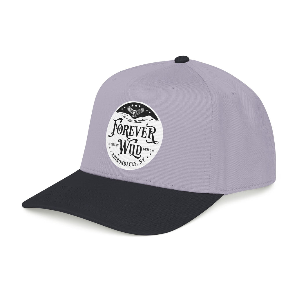 Forever Wild Tavern circle logo Mid Profile Baseball Cap | Outdoor Adventure, Adirondacks emblem