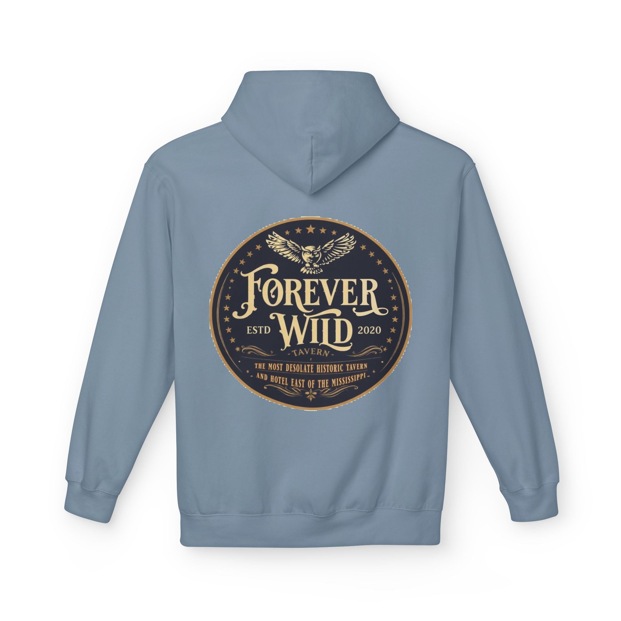 Forever Wild Tavern Hoodie — Historic Logo Large Front Logo