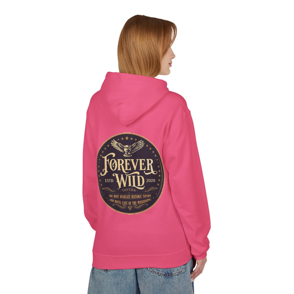 Forever Wild Tavern Hoodie — Historic Logo Large Front Logo