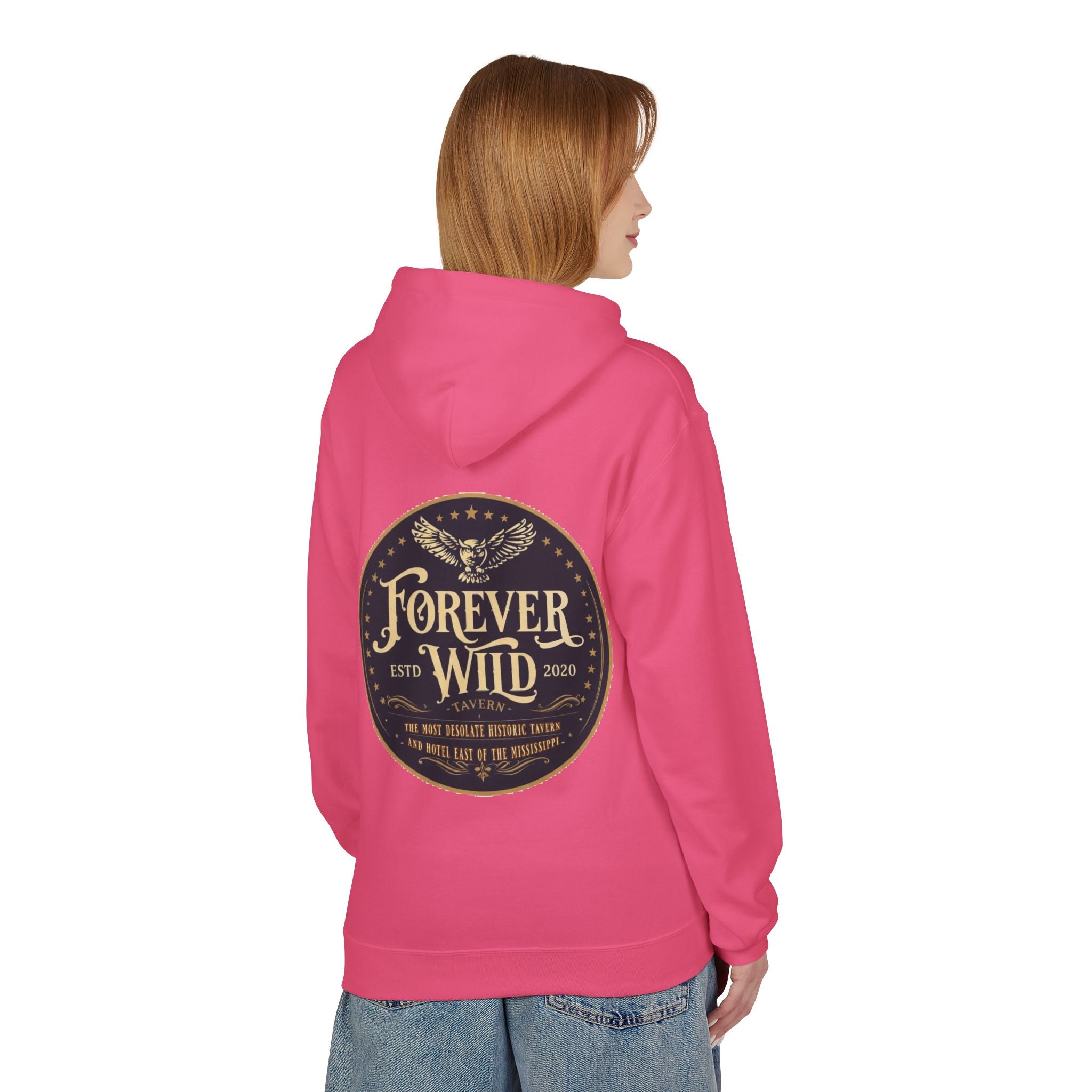 Forever Wild Tavern Hoodie — Historic Logo Large Front Logo