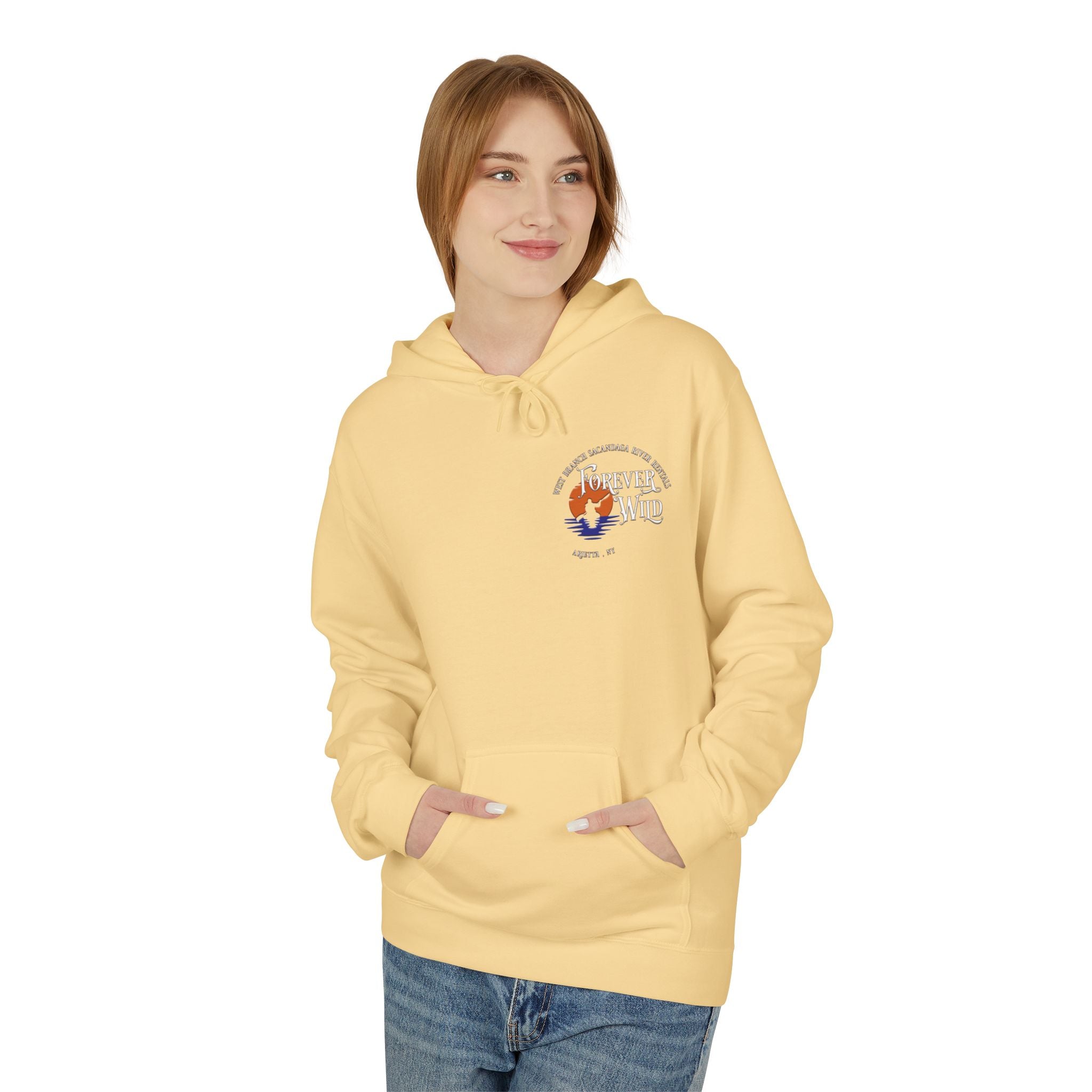 Forever Wild Tavern Adirondack Hoodie — Summer Logo