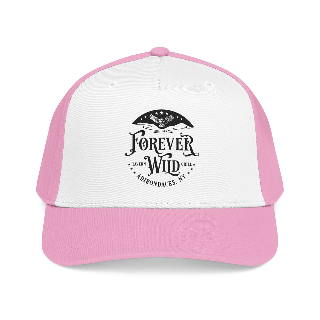 Forever Wild Tavern circle logo Mid Profile Baseball Cap | Outdoor Adventure, Adirondacks emblem