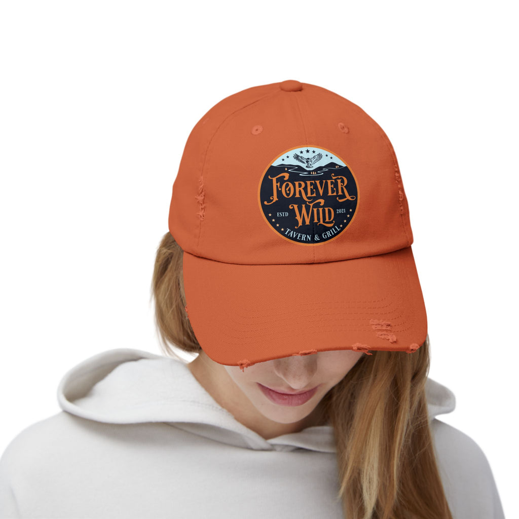 Unisex Distressed Cap Forever Wild Tavern
