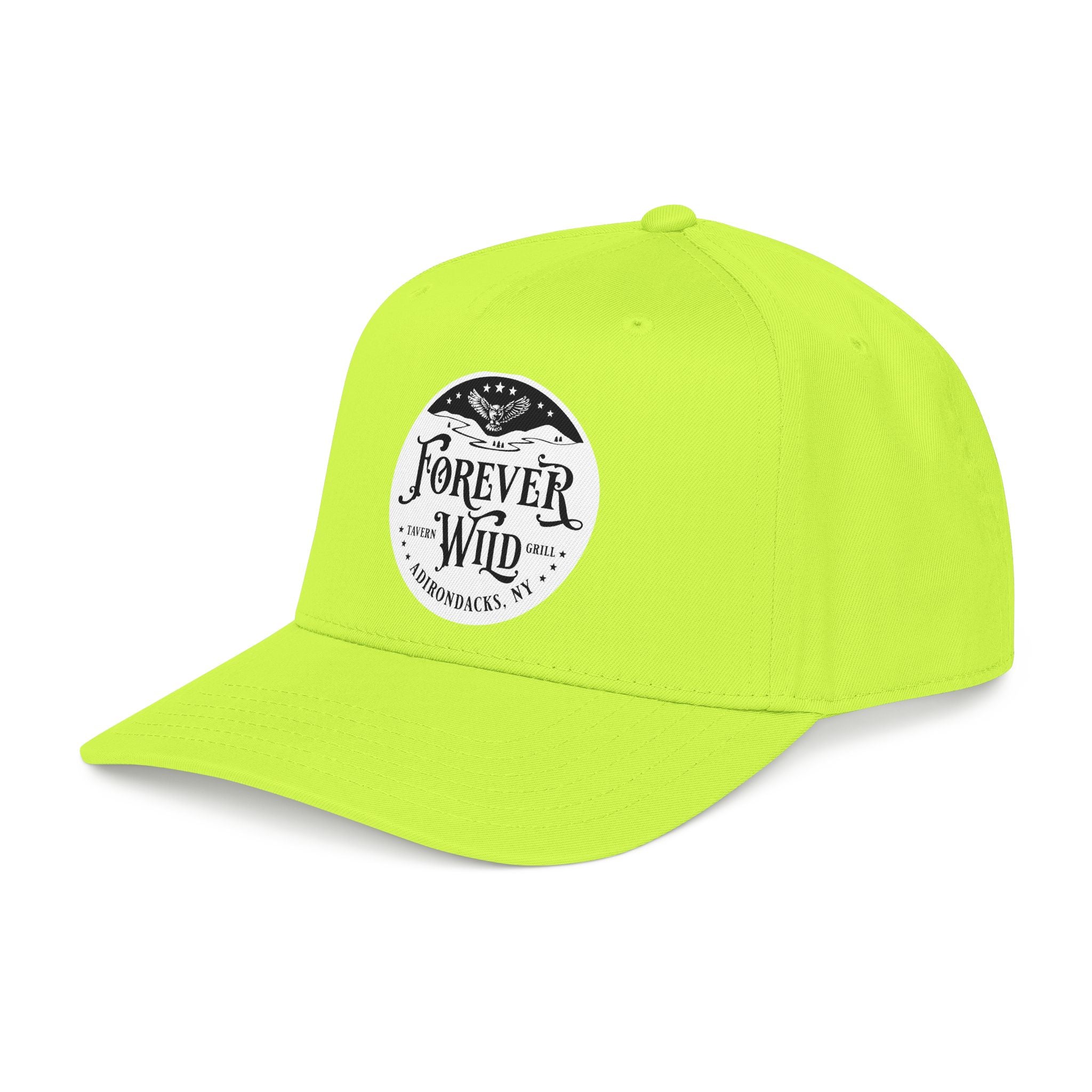 Forever Wild Tavern circle logo Mid Profile Baseball Cap | Outdoor Adventure, Adirondacks emblem