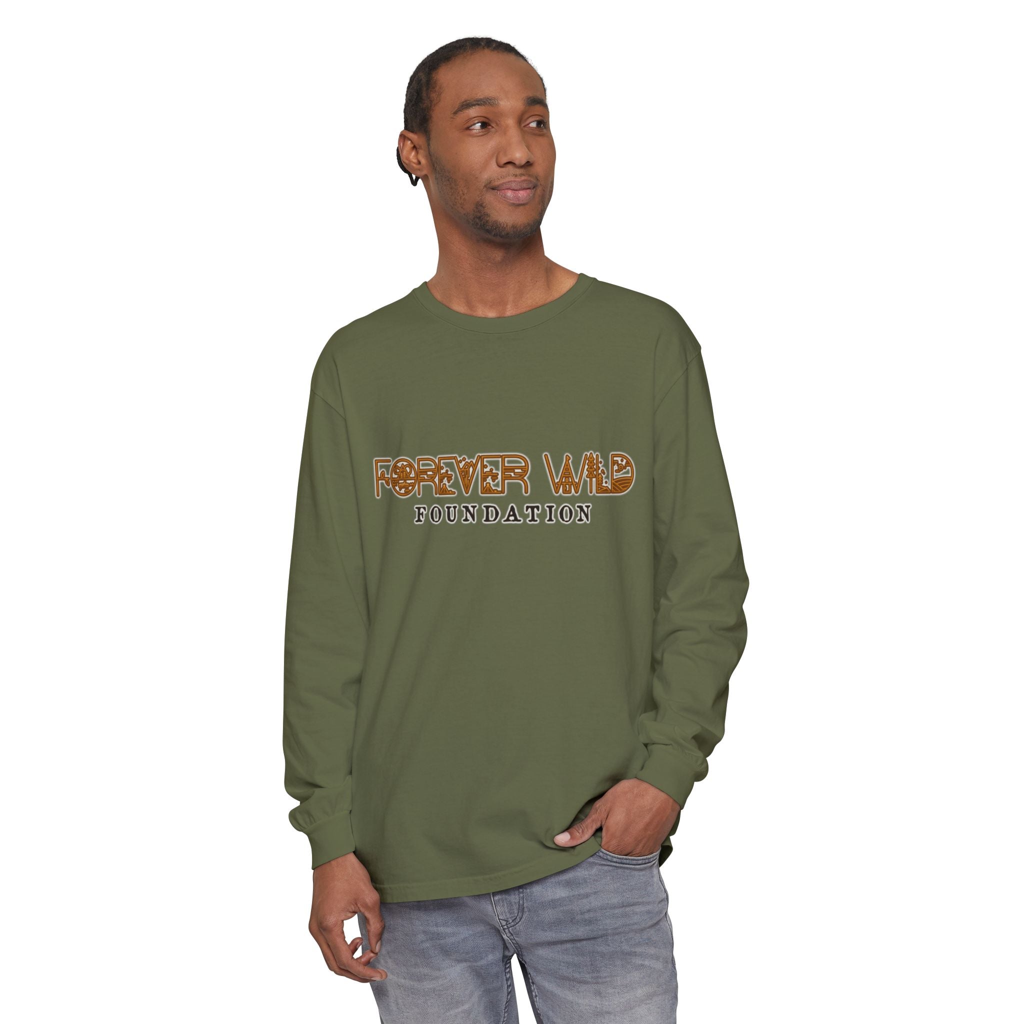 Forever Wild Foundation logo Long Sleeve T-Shirt | Nature Conservation