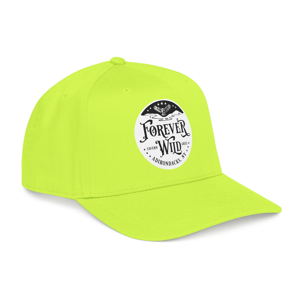 Forever Wild Tavern circle logo Mid Profile Baseball Cap | Outdoor Adventure, Adirondacks emblem