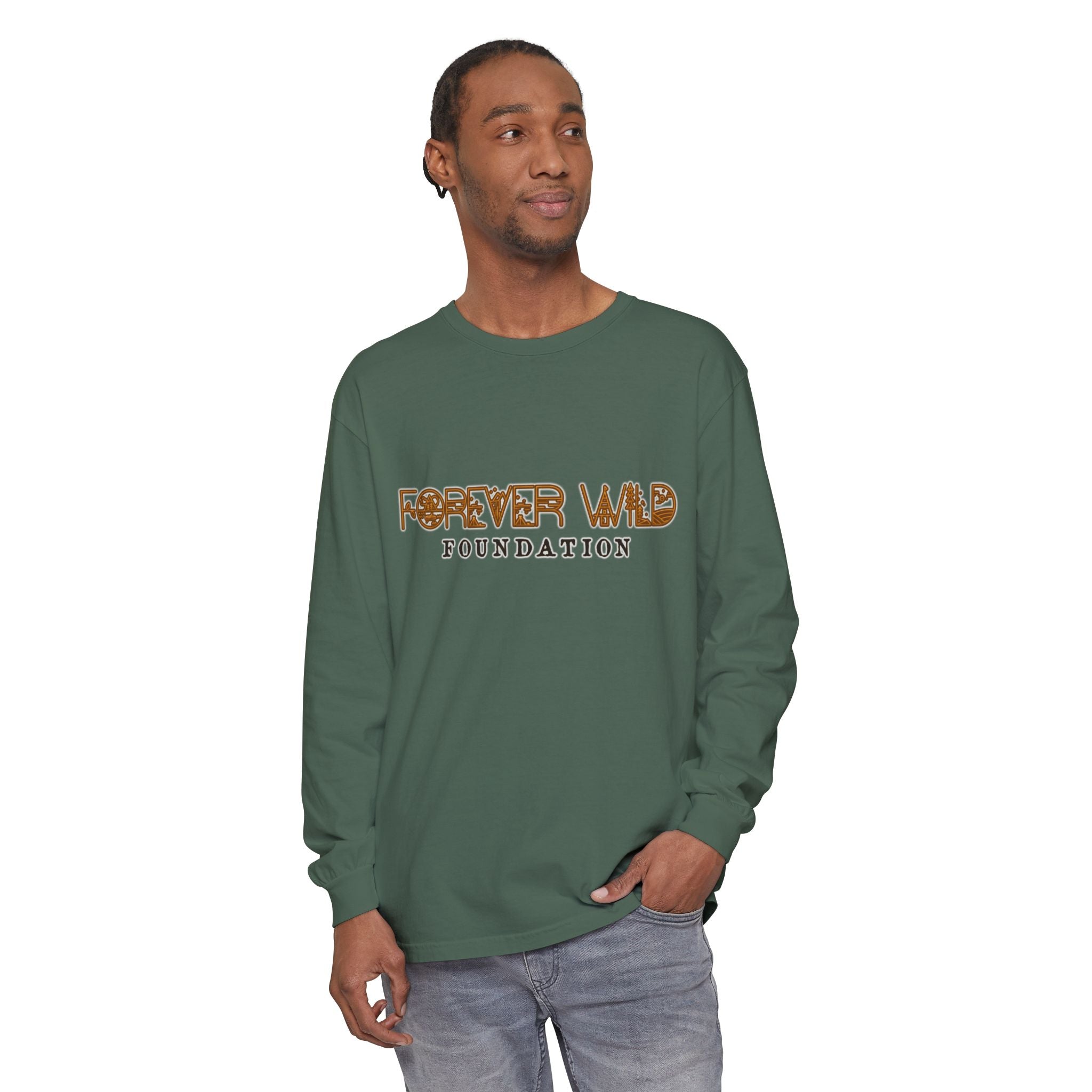 Forever Wild Foundation logo Long Sleeve T-Shirt | Nature Conservation
