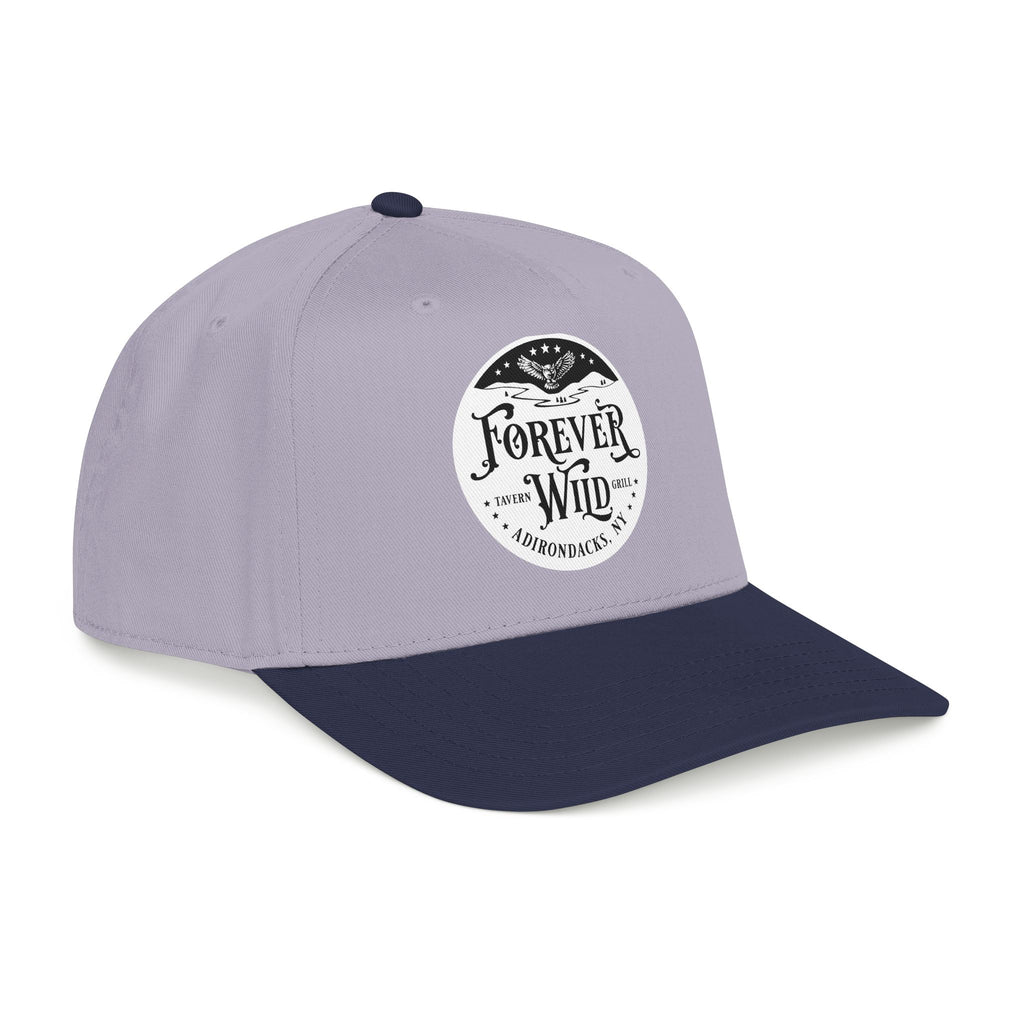 Forever Wild Tavern circle logo Mid Profile Baseball Cap | Outdoor Adventure, Adirondacks emblem