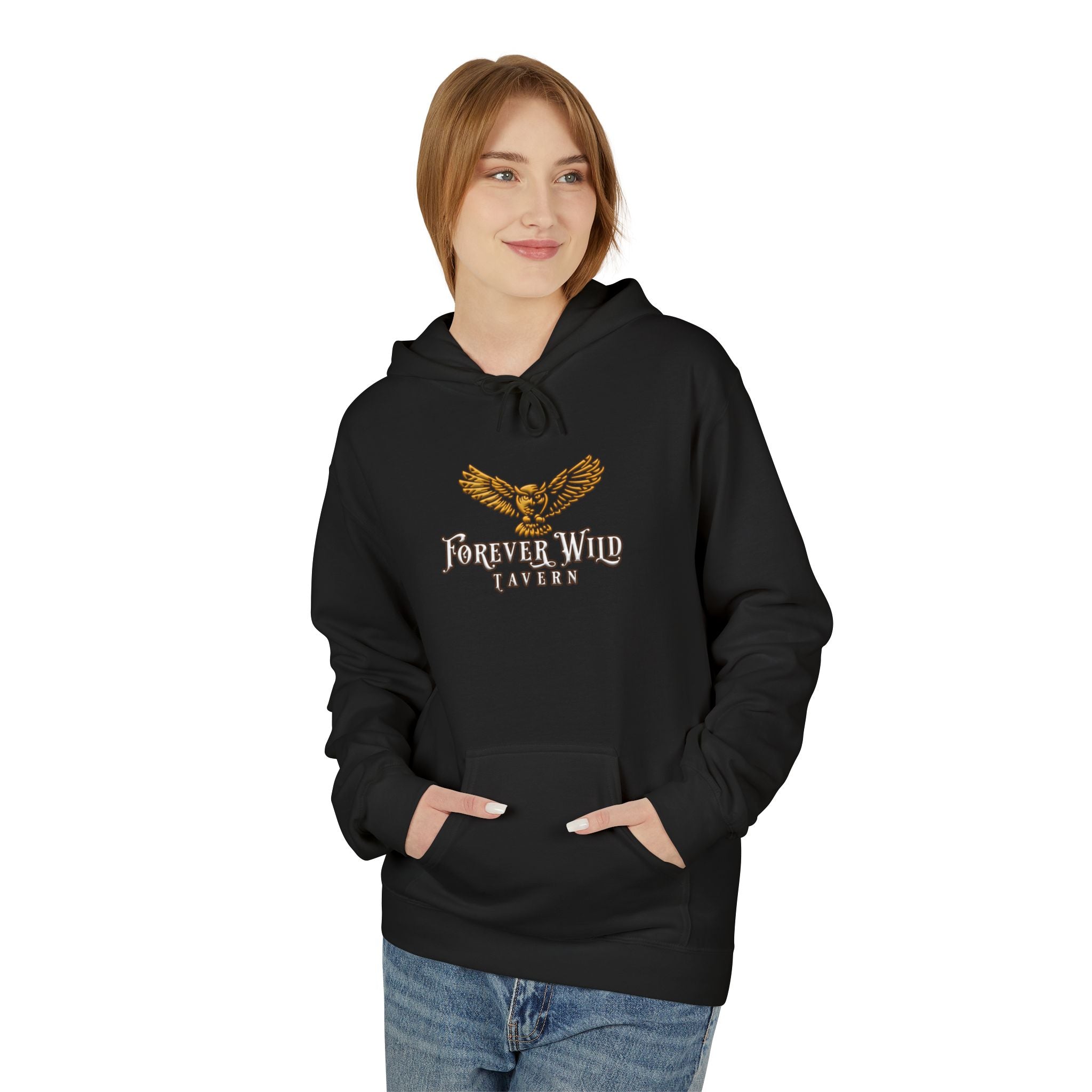 Forever Wild Tavern Hoodie — Historic Logo Large Front Logo