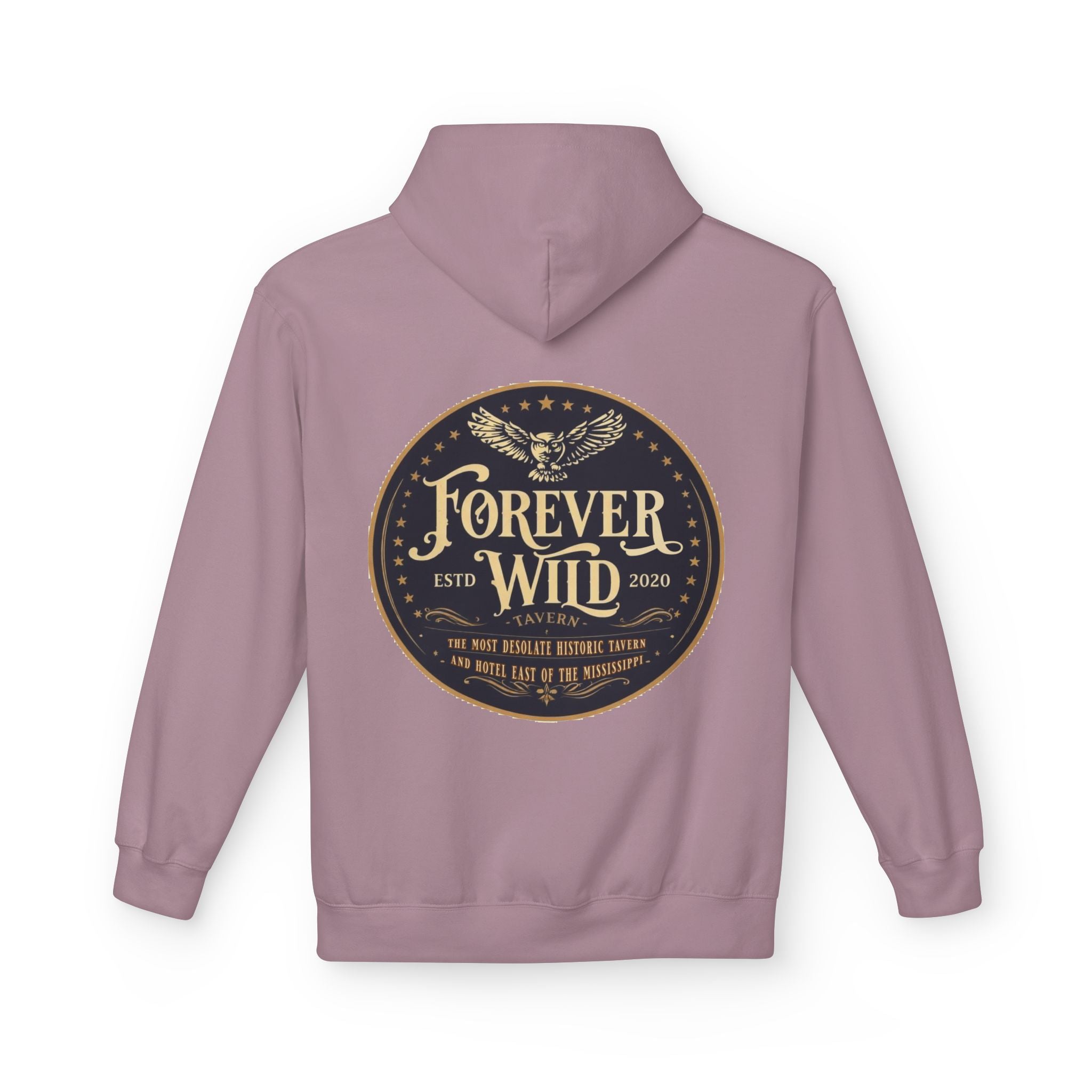 Forever Wild Tavern Hoodie — Historic Logo Large Front Logo