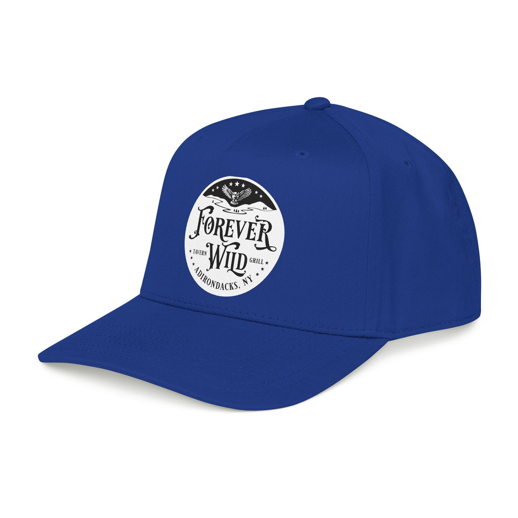 Forever Wild Tavern circle logo Mid Profile Baseball Cap | Outdoor Adventure, Adirondacks emblem