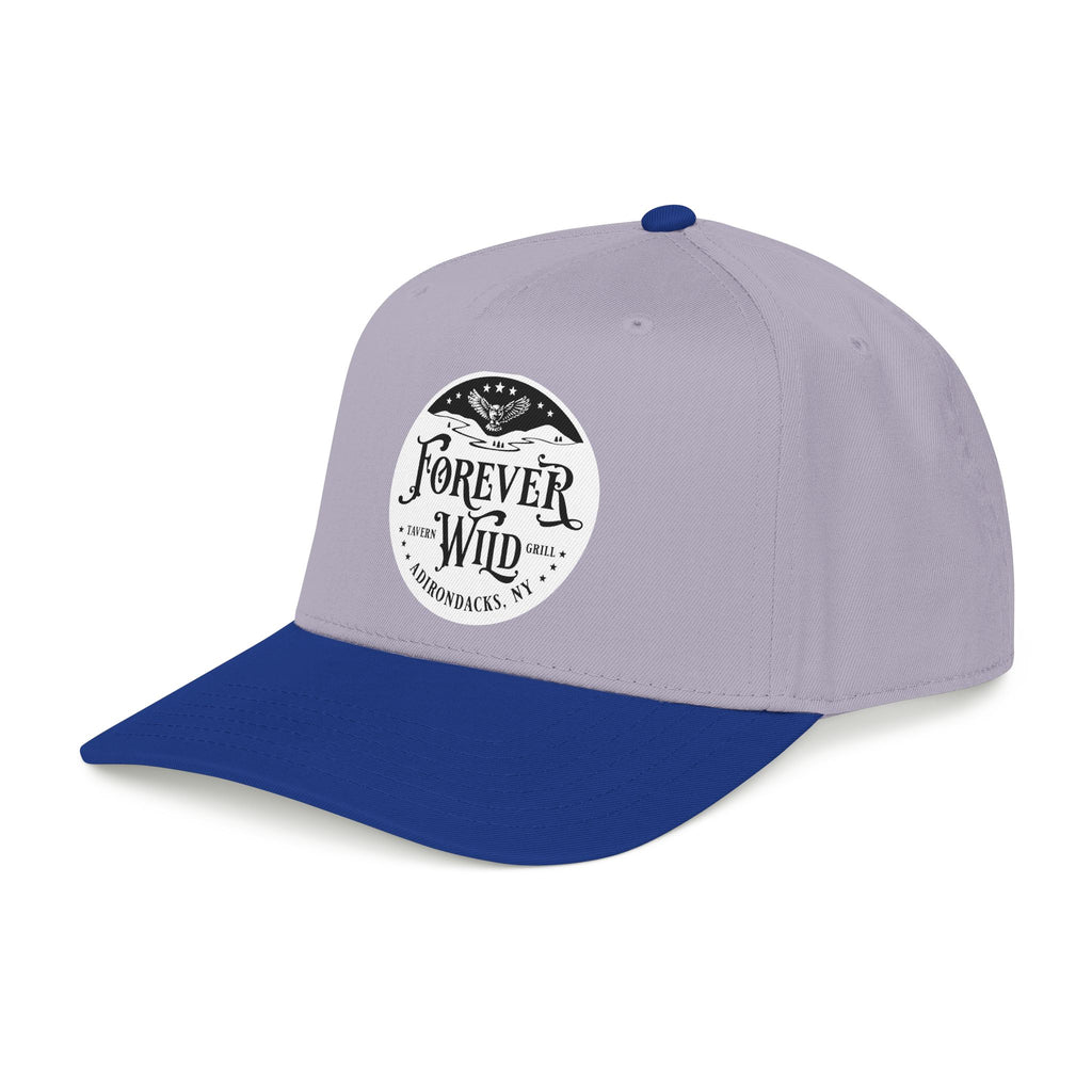 Forever Wild Tavern circle logo Mid Profile Baseball Cap | Outdoor Adventure, Adirondacks emblem