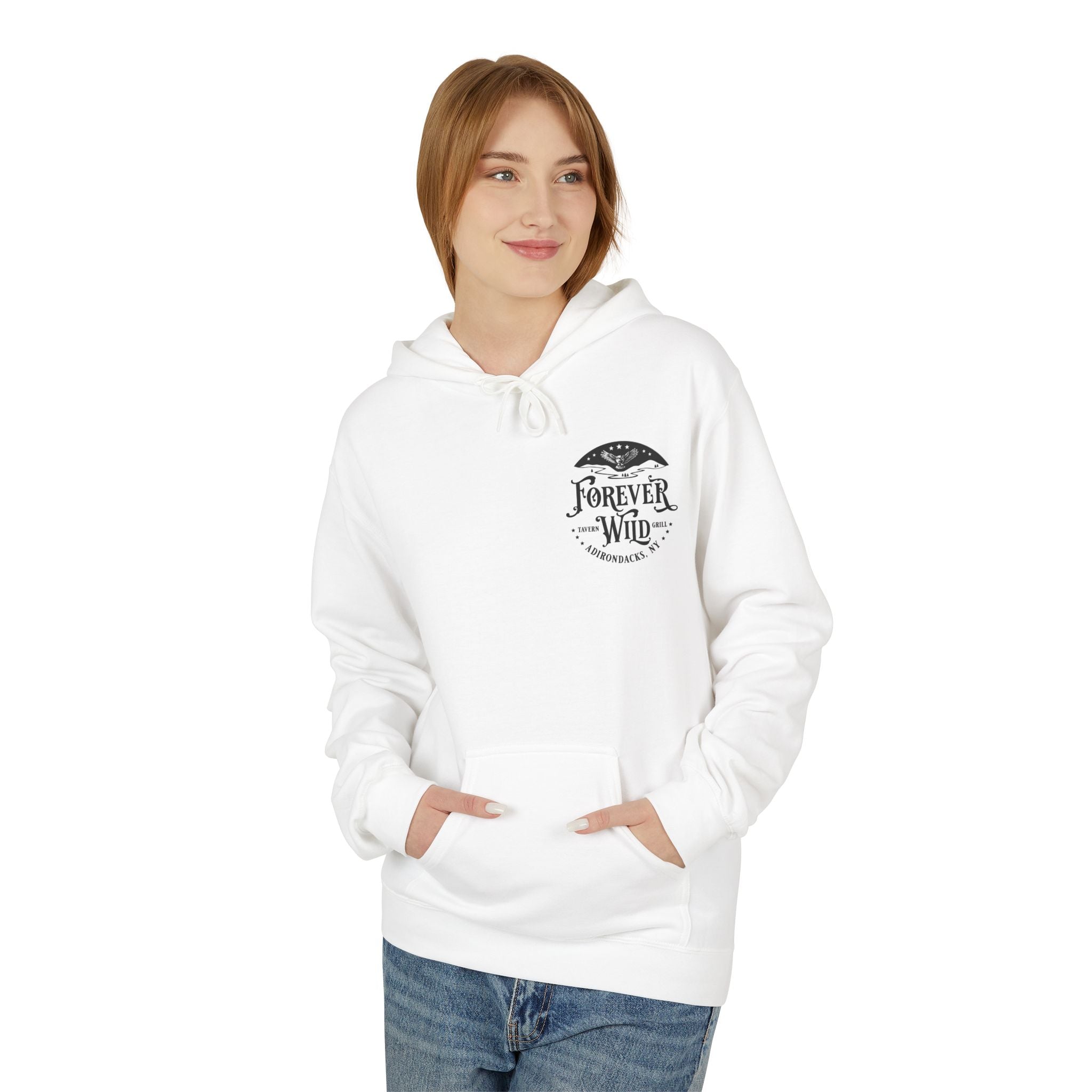 Forever Wild Tavern Snowmobile Hoodie | Winter Logo UNISEX