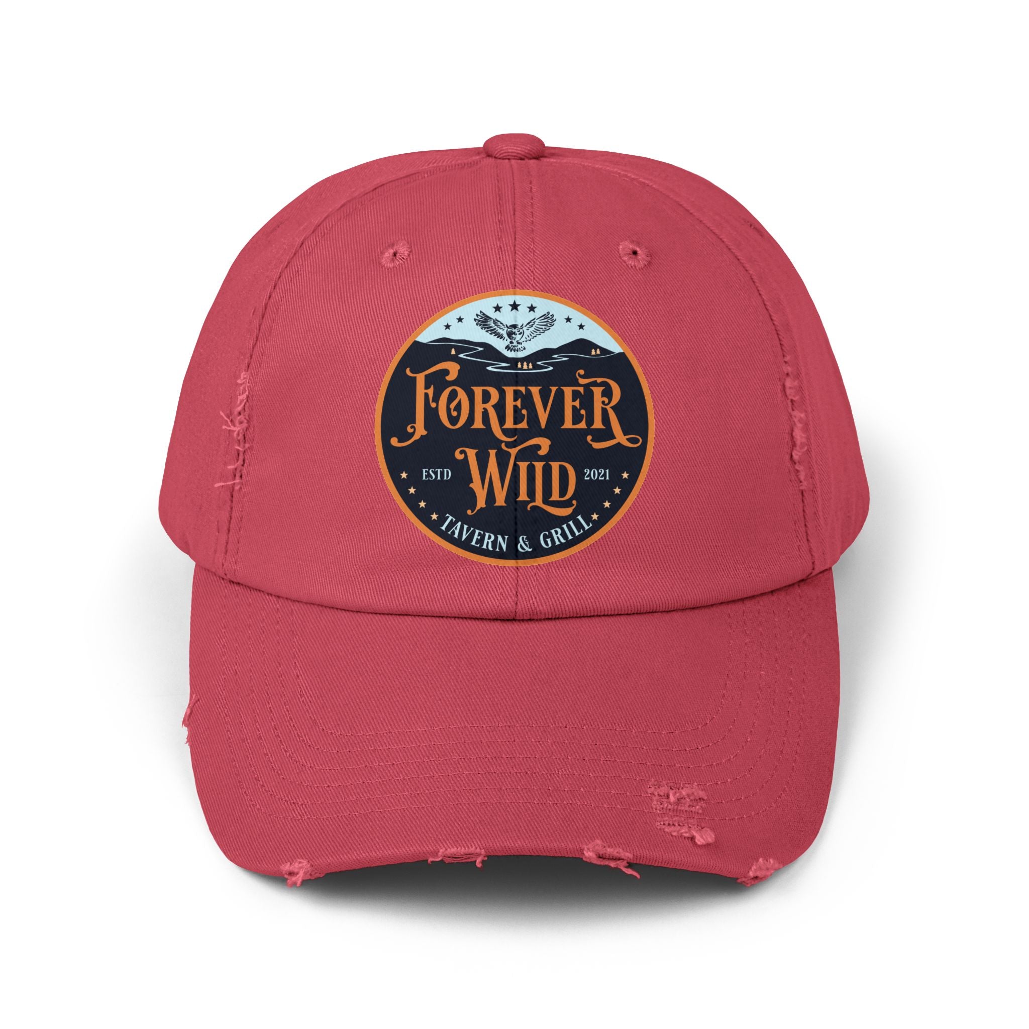 Unisex Distressed Cap Forever Wild Tavern