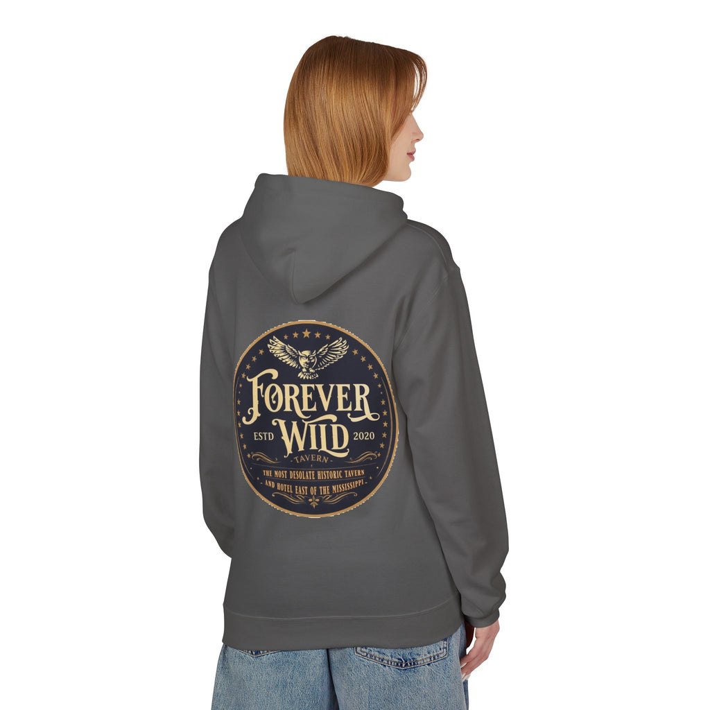 Forever Wild Tavern Hoodie — Historic Logo Large Front Logo