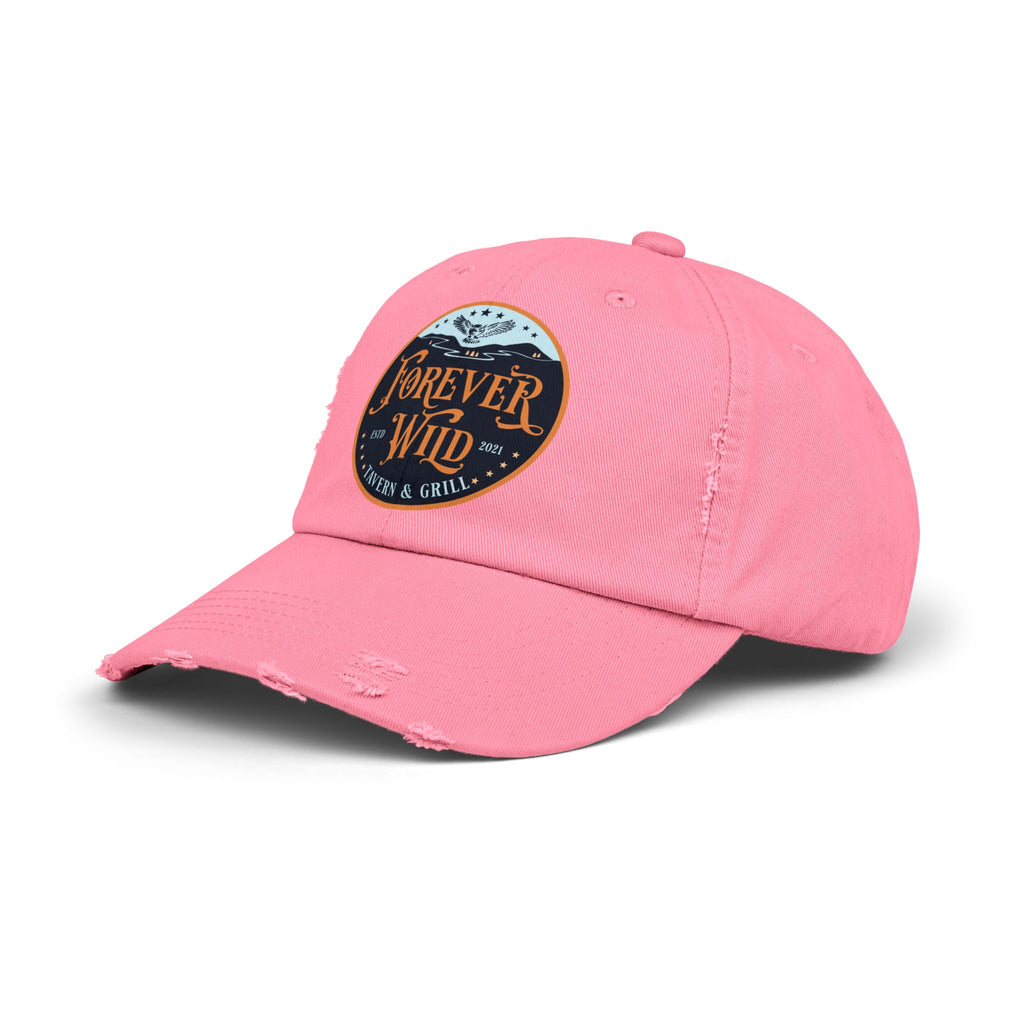 Unisex Distressed Cap Forever Wild Tavern