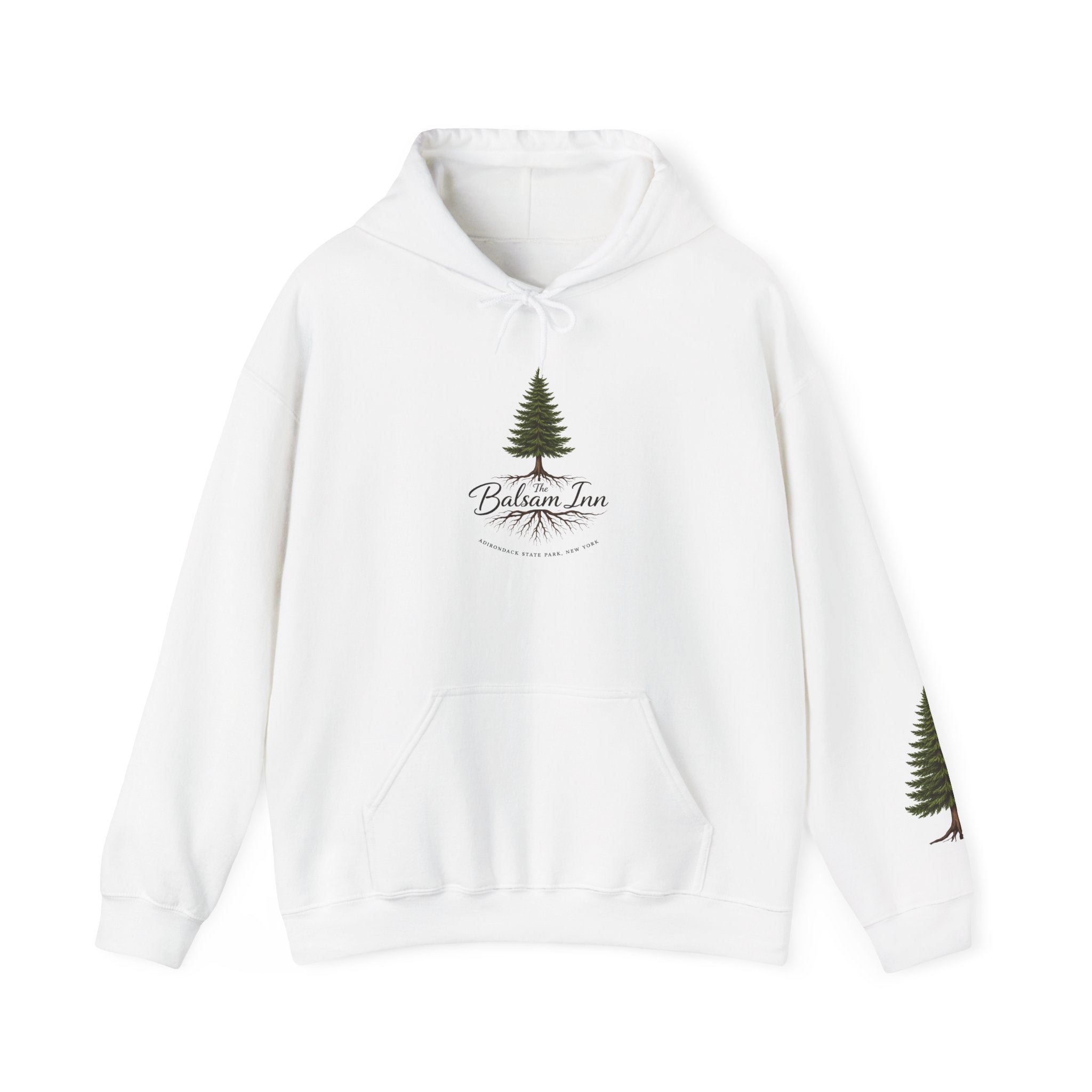Hoodie - Balsam Inn Pine Tree Hoodie with Roots Logo