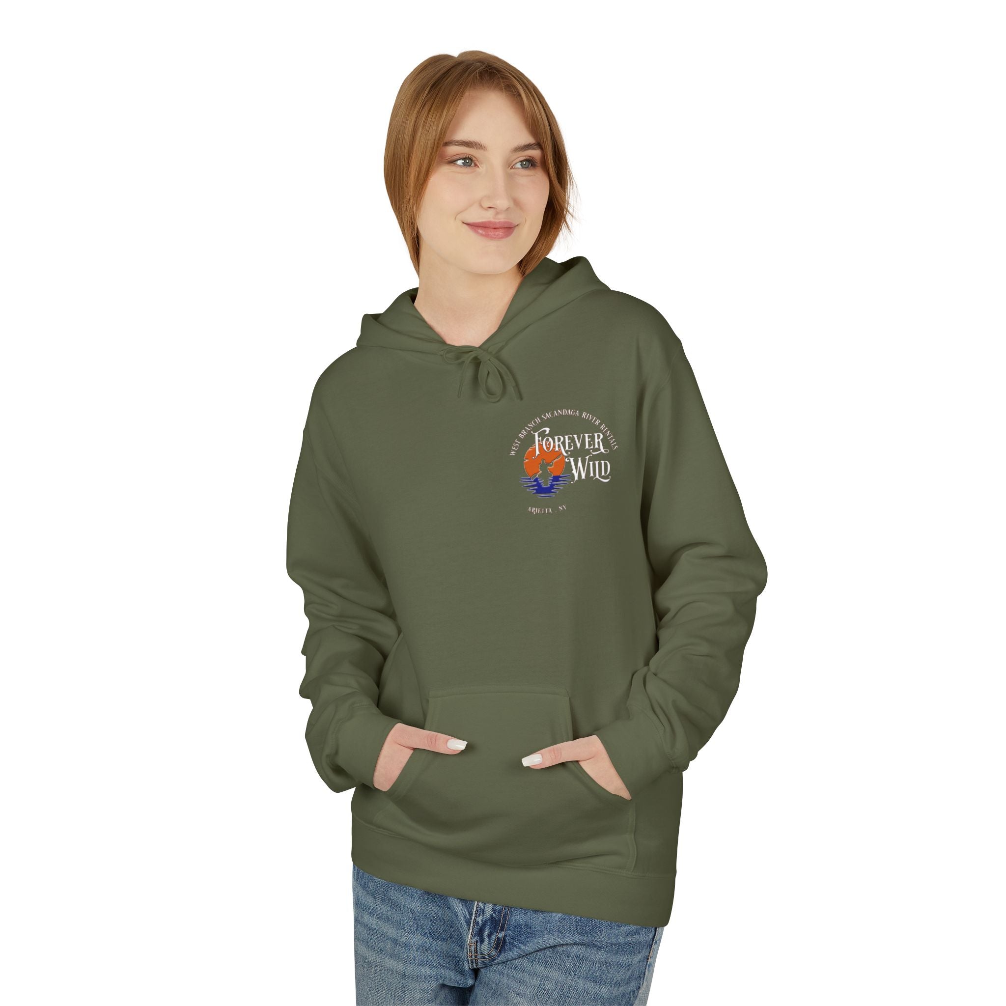 Forever Wild Tavern Adirondack Hoodie — Summer Logo