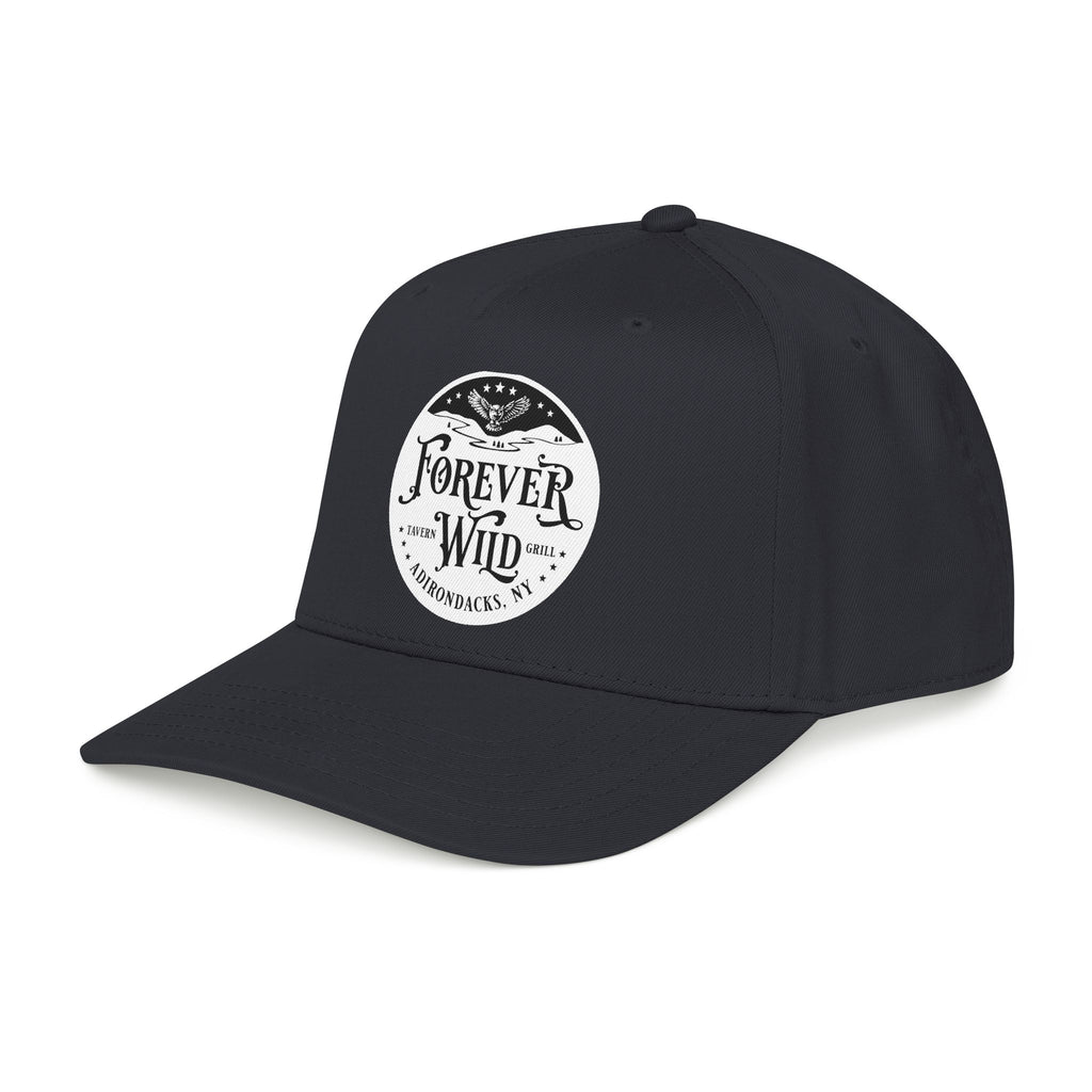 Forever Wild Tavern circle logo Mid Profile Baseball Cap | Outdoor Adventure, Adirondacks emblem