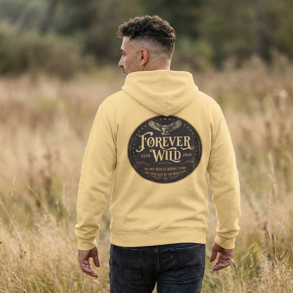 Forever Wild Tavern Hoodie — Historical Logo Unisex