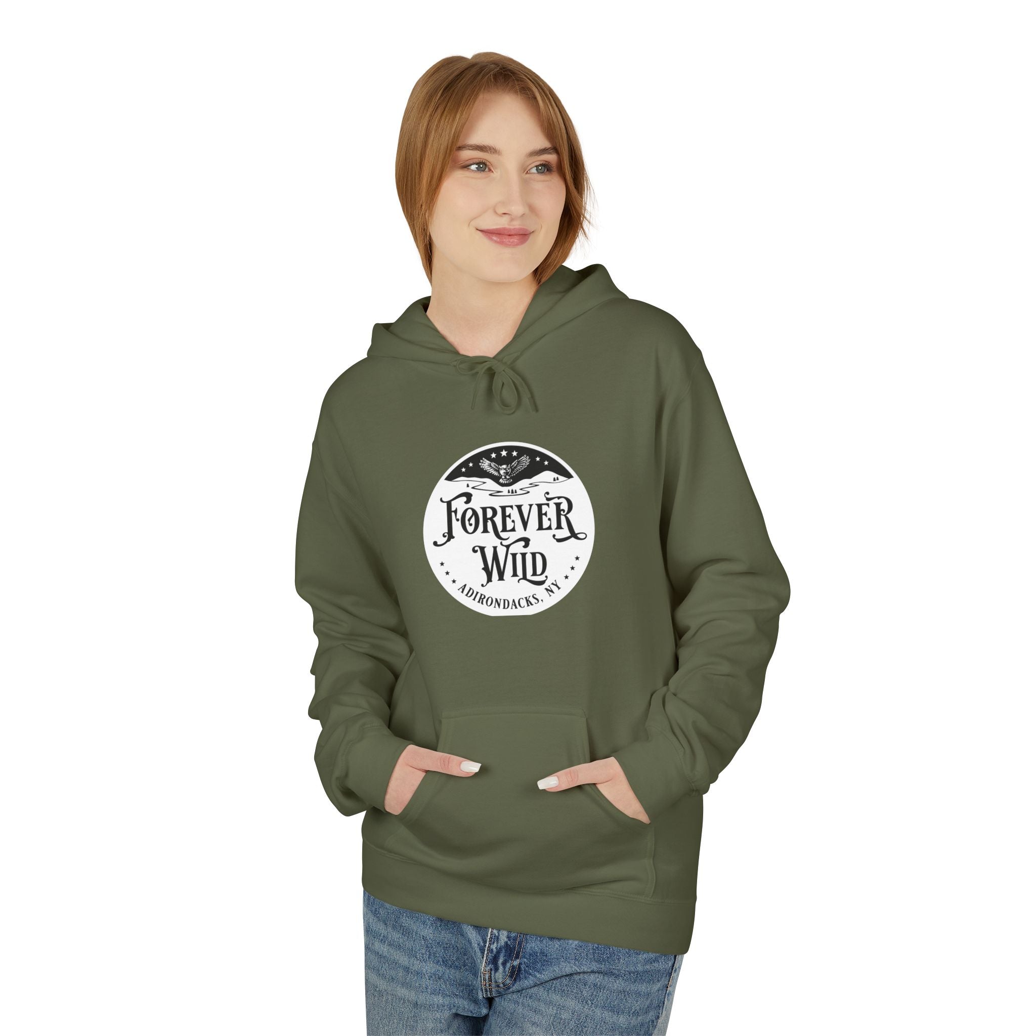 Hoodie — "Forever Wild" Adirondack Park Edition (Front Only!)
