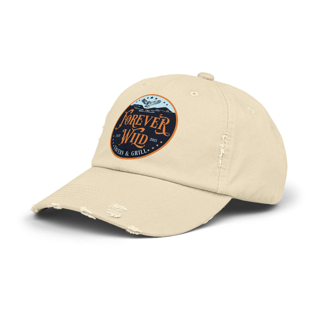 Unisex Distressed Cap Forever Wild Tavern
