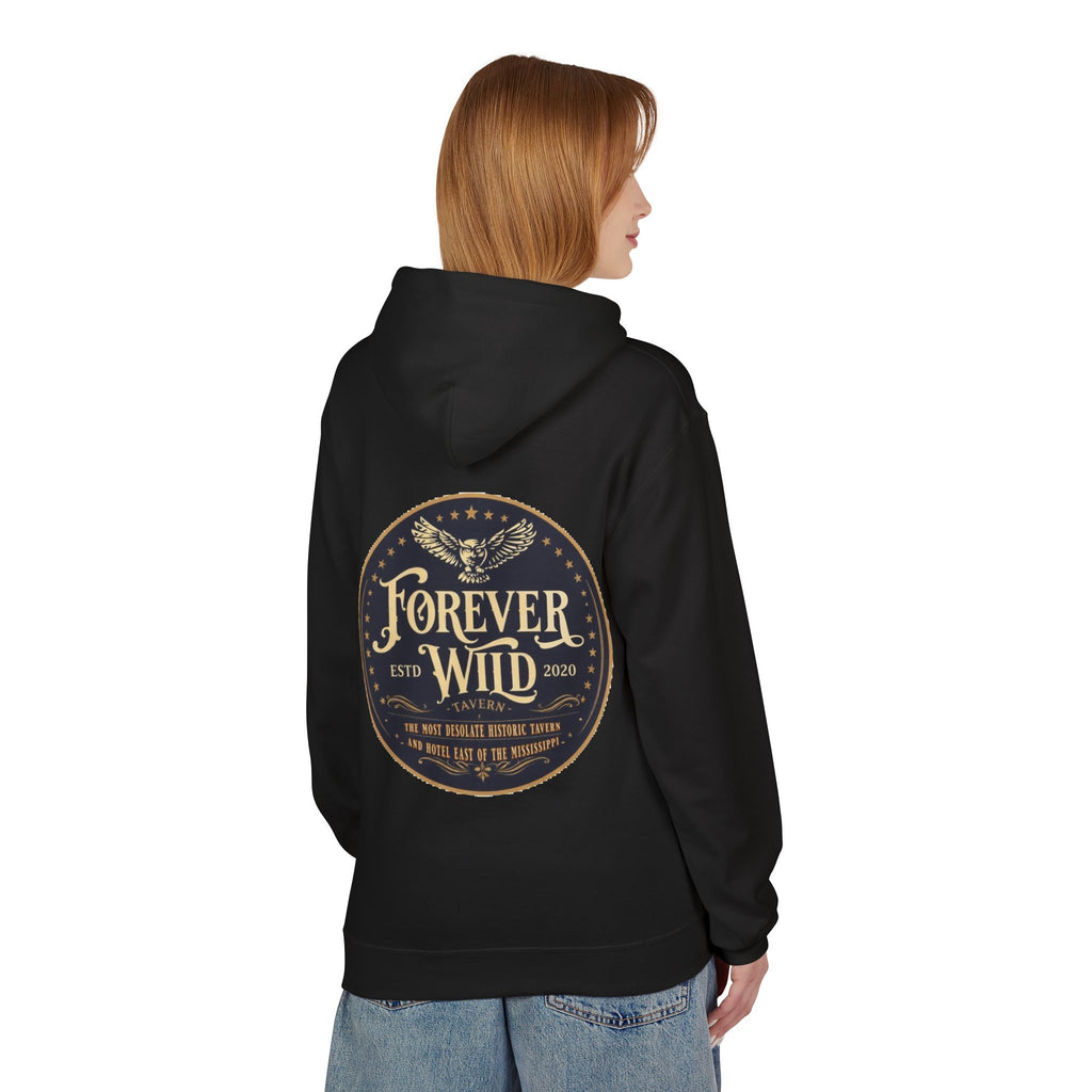 Forever Wild Tavern Hoodie — Historic Logo Large Front Logo