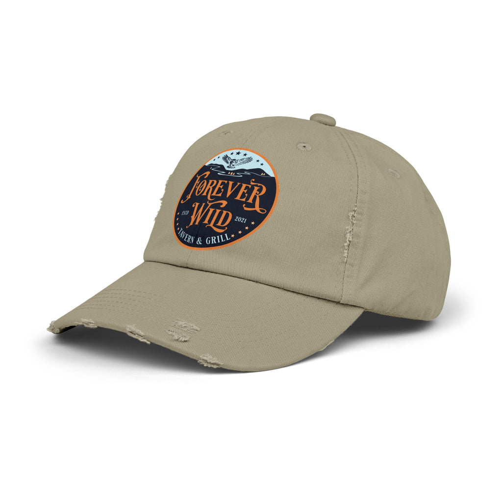 Unisex Distressed Cap Forever Wild Tavern