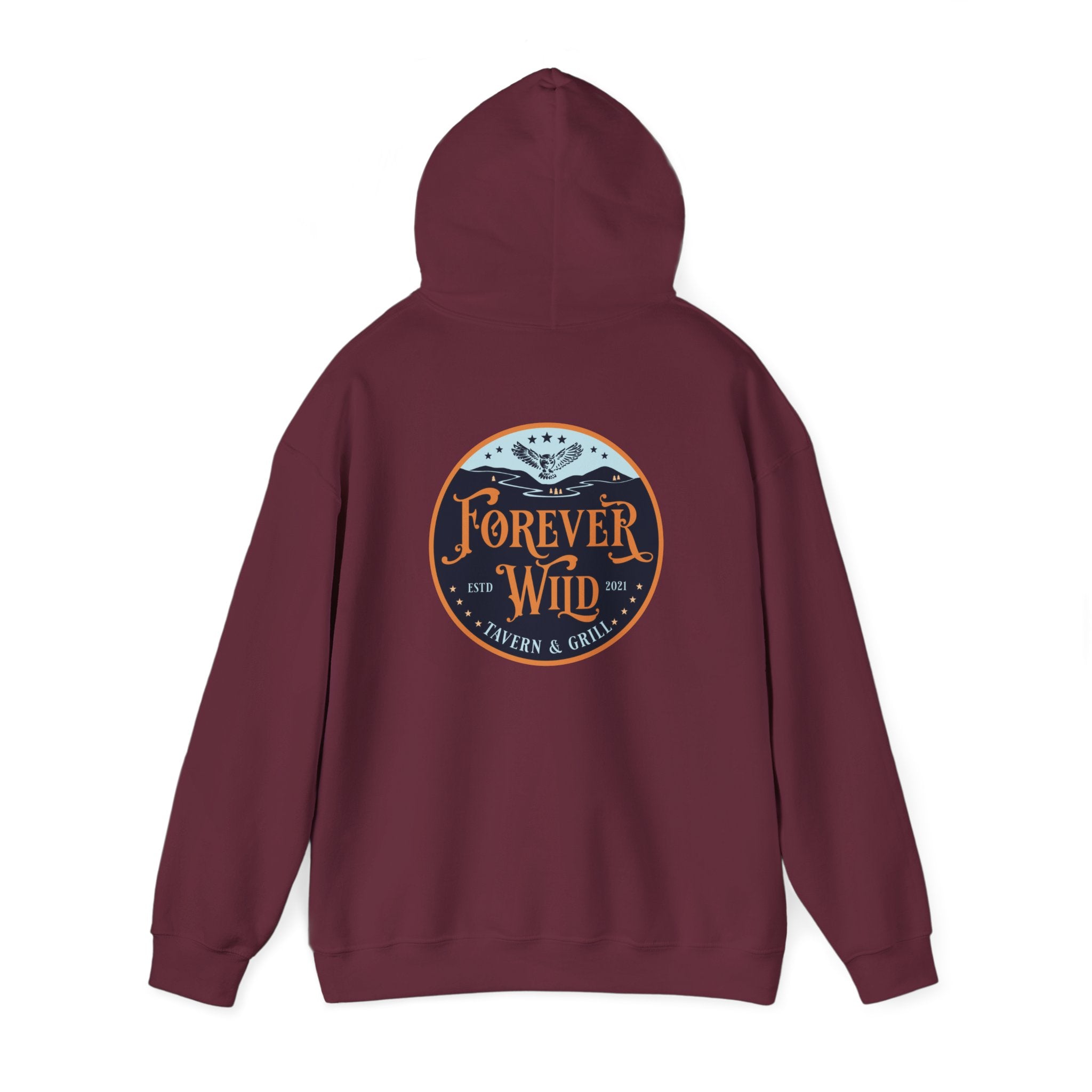 Forever Wild Tavern hoodie | Pullover Sweatshirt, Both Sides