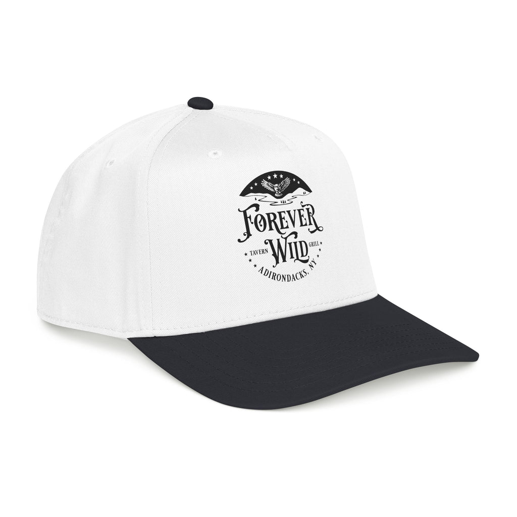 Forever Wild Tavern circle logo Mid Profile Baseball Cap | Outdoor Adventure, Adirondacks emblem
