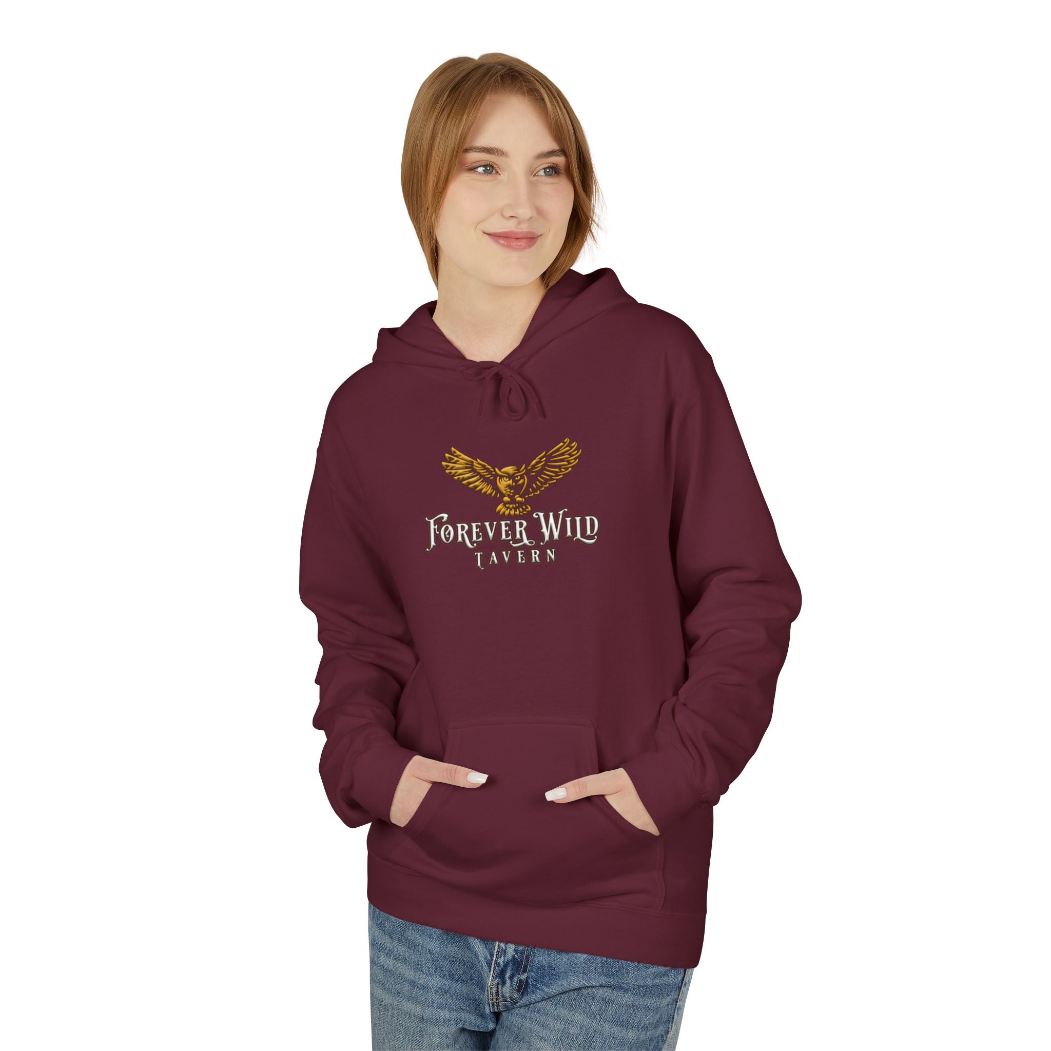 Forever Wild Tavern Hoodie — Historic Logo Large Front Logo