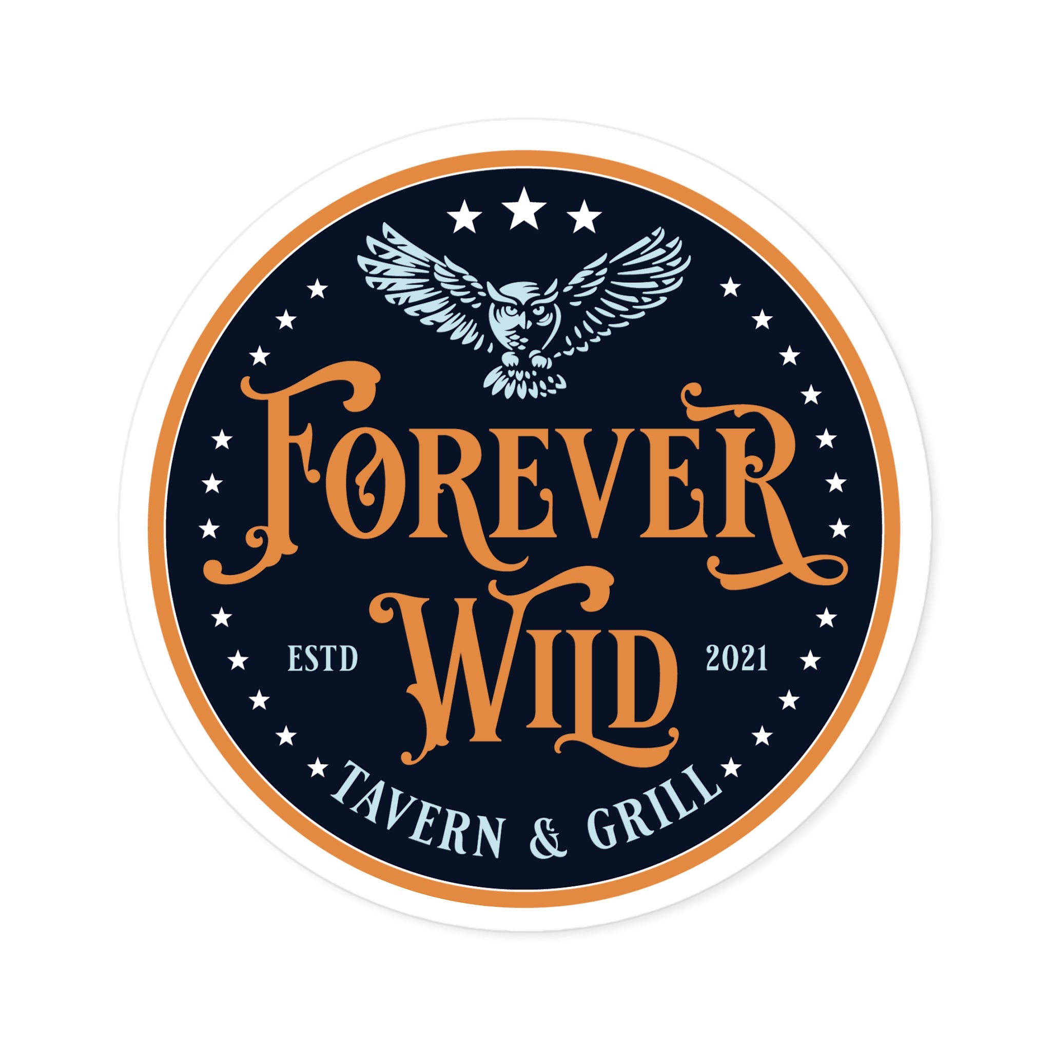 Forever Wild Round Stickers, Indoor\Outdoor