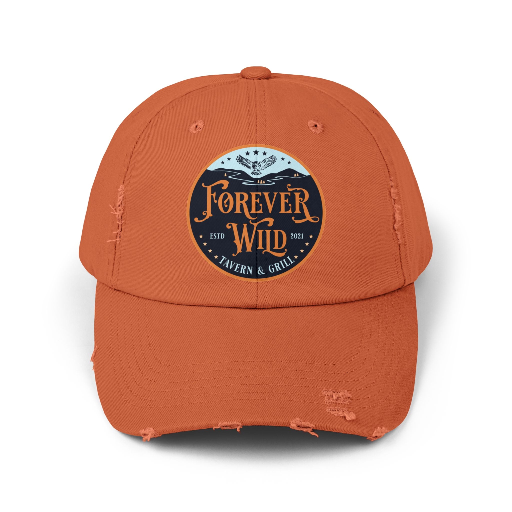 Unisex Distressed Cap Forever Wild Tavern