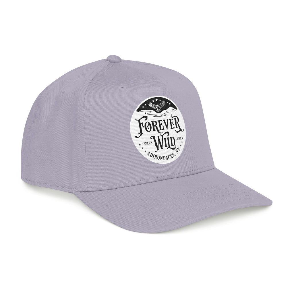 Forever Wild Tavern circle logo Mid Profile Baseball Cap | Outdoor Adventure, Adirondacks emblem