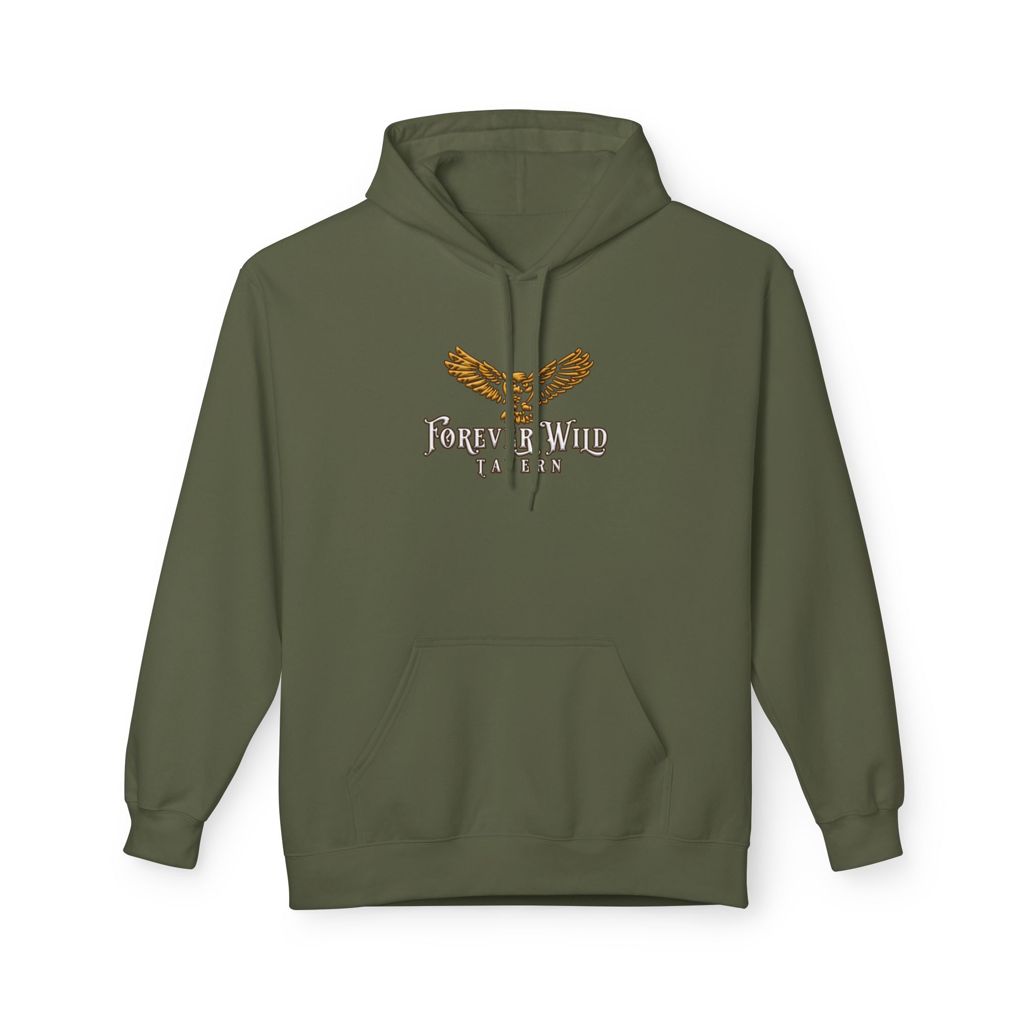 Forever Wild Tavern Hoodie — Historic Logo Large Front Logo