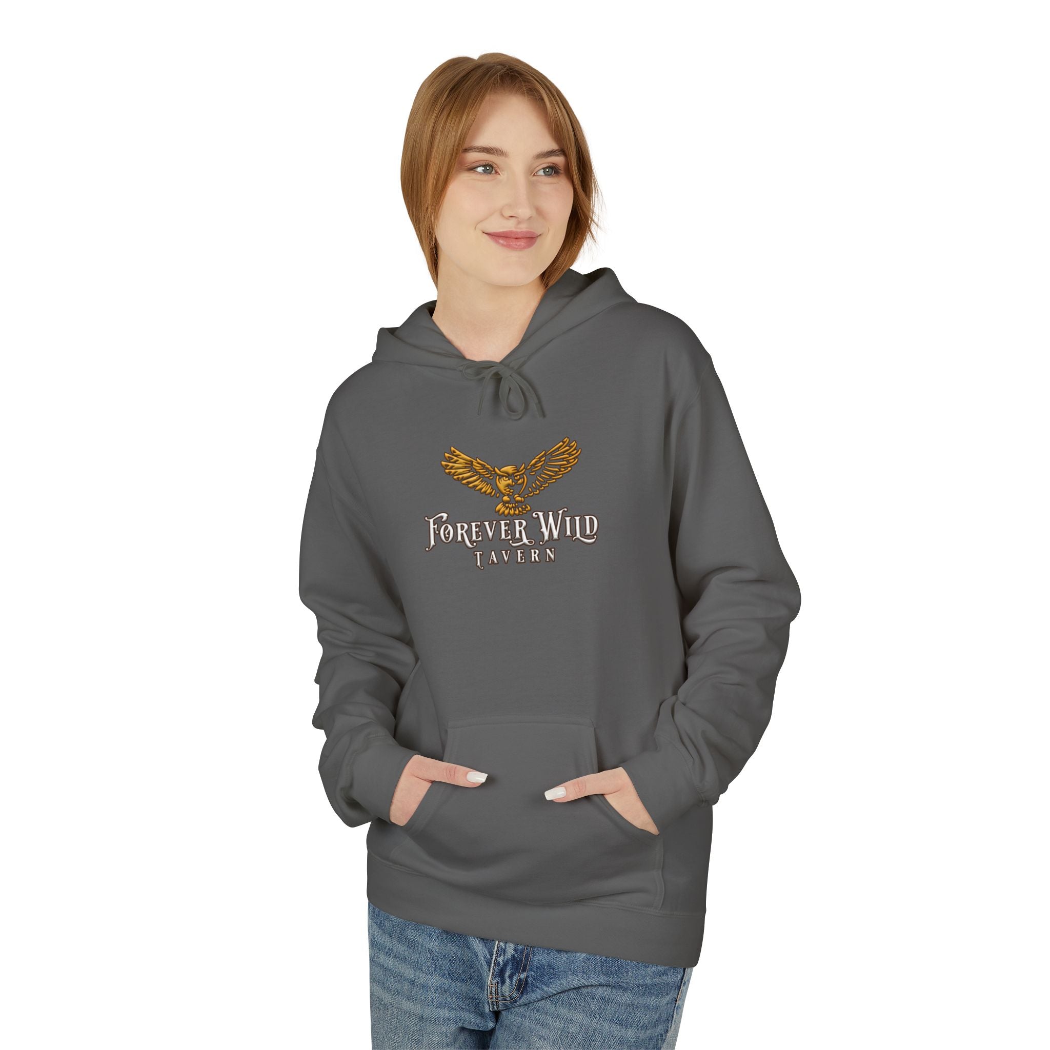 Forever Wild Tavern Hoodie — Historic Logo Large Front Logo