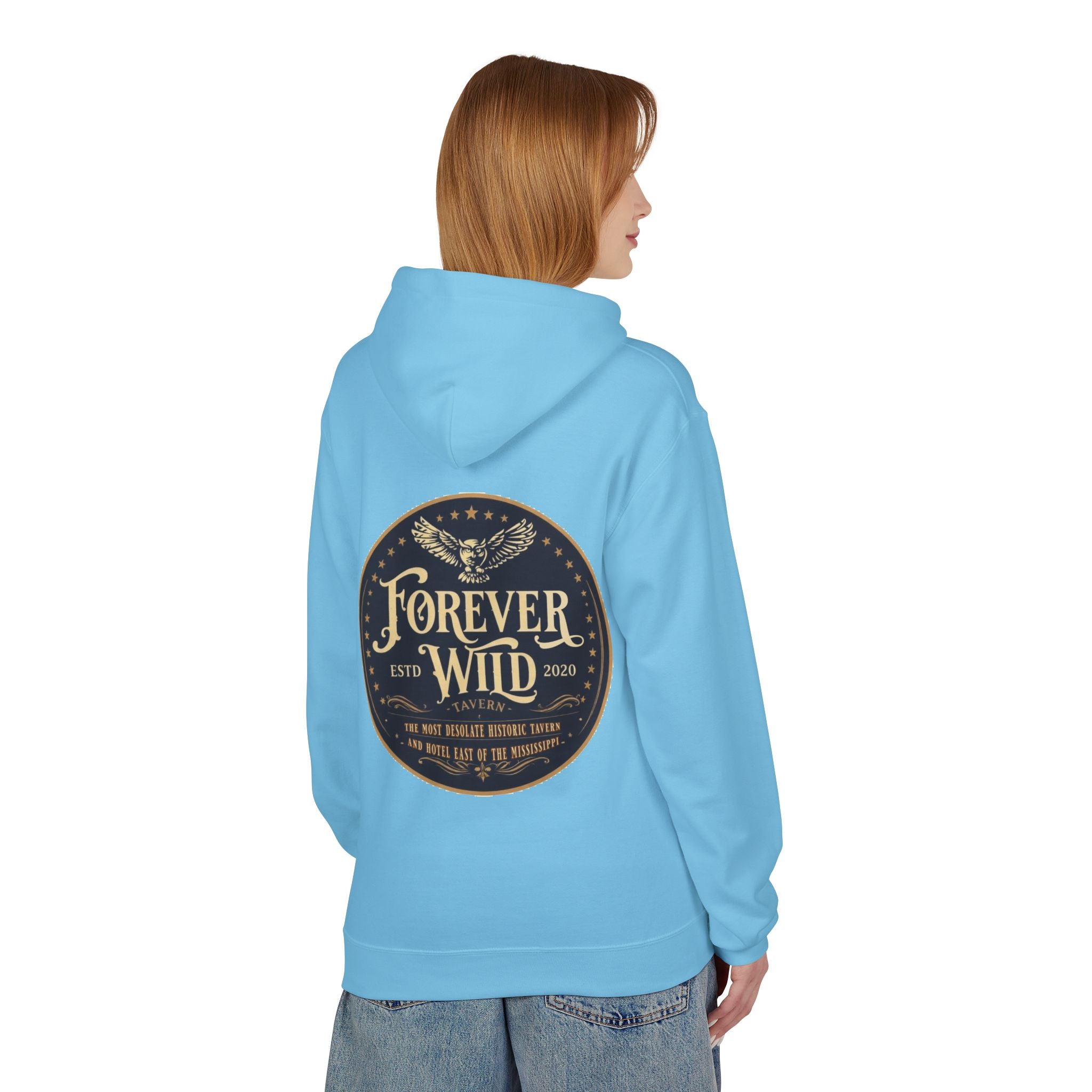 Forever Wild Tavern Hoodie — Historic Logo Large Front Logo
