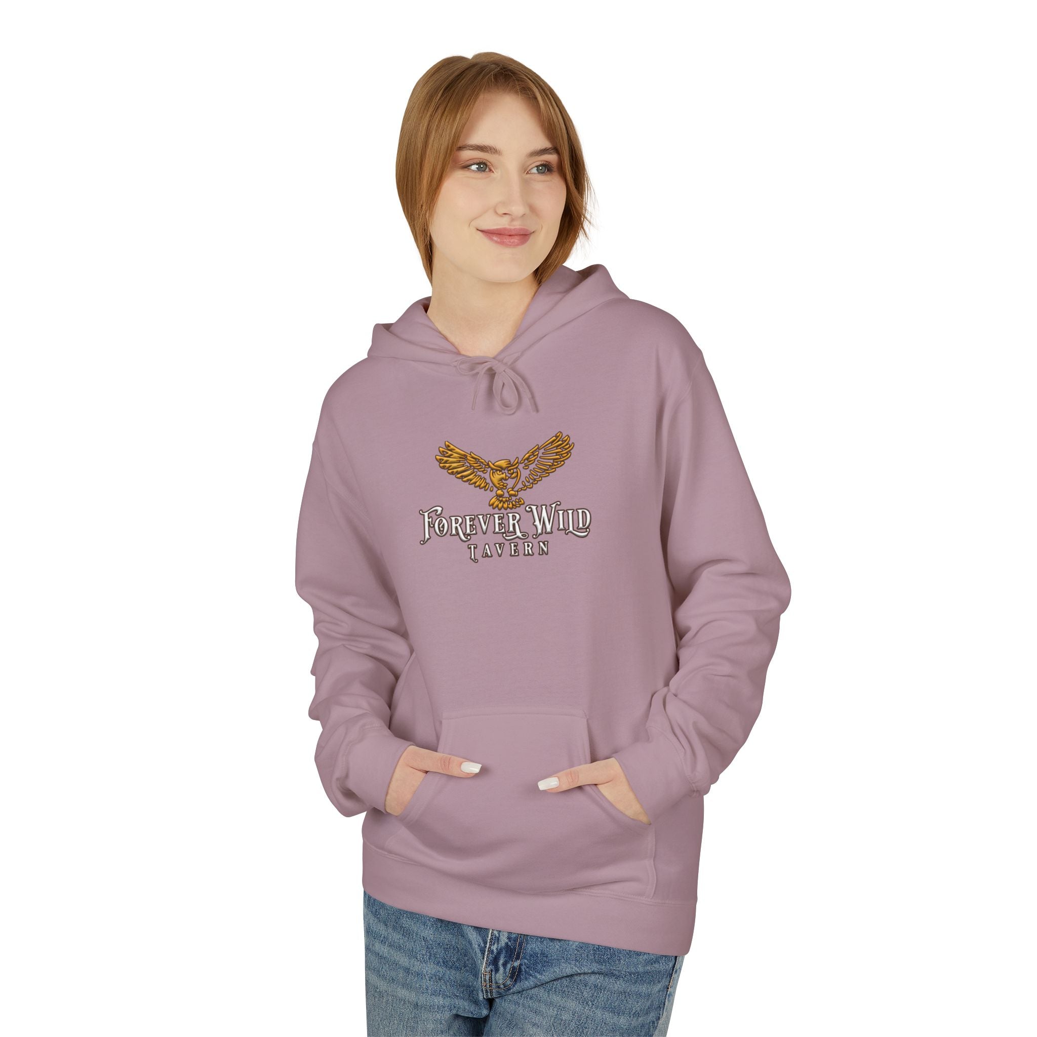Forever Wild Tavern Hoodie — Historic Logo Large Front Logo