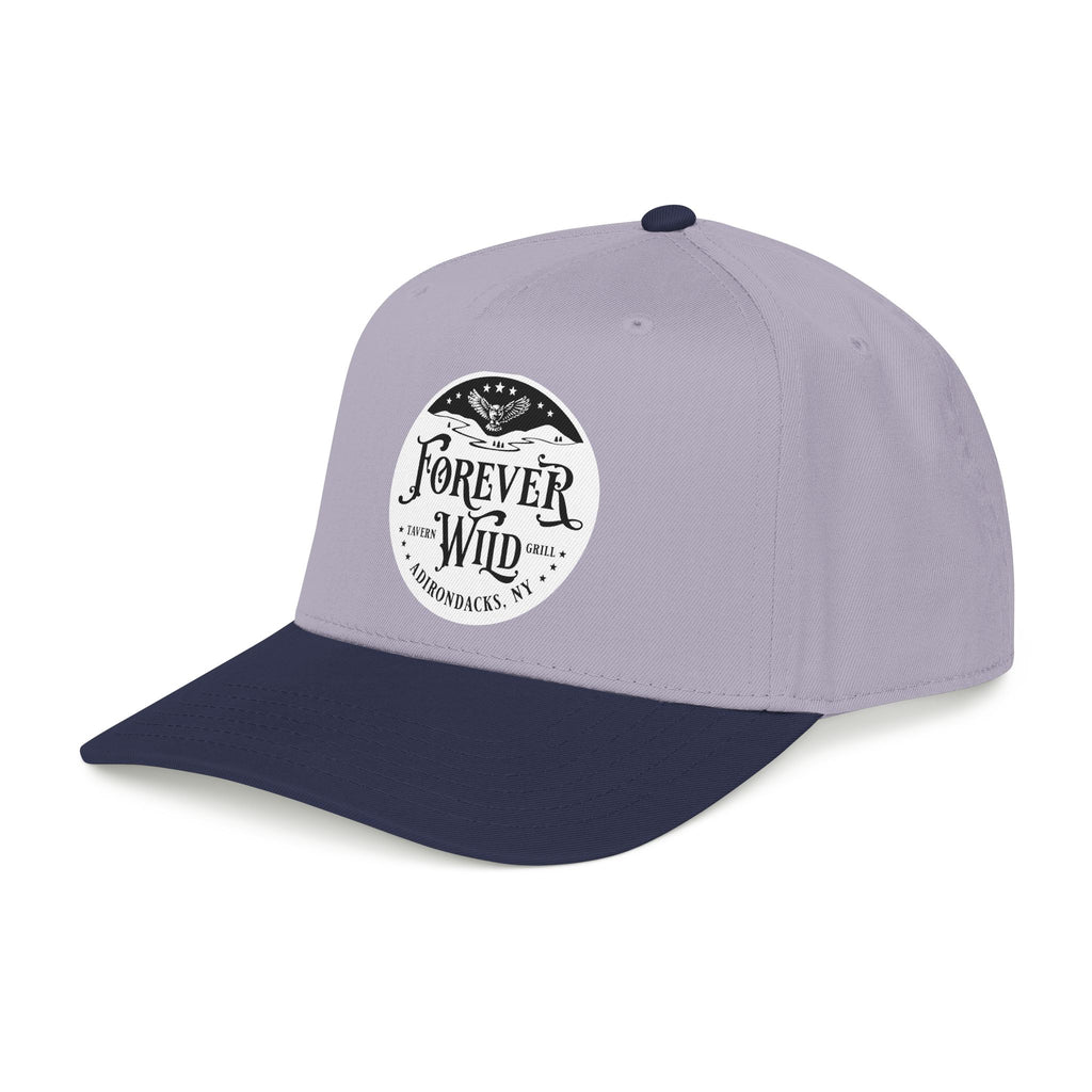 Forever Wild Tavern circle logo Mid Profile Baseball Cap | Outdoor Adventure, Adirondacks emblem