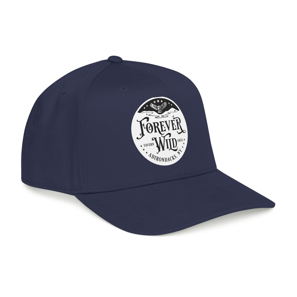 Forever Wild Tavern circle logo Mid Profile Baseball Cap | Outdoor Adventure, Adirondacks emblem