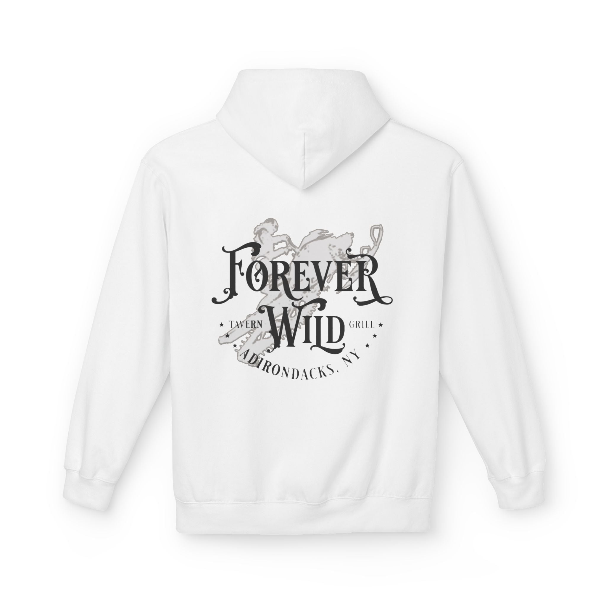 Forever Wild Tavern Snowmobile Hoodie | Winter Logo UNISEX