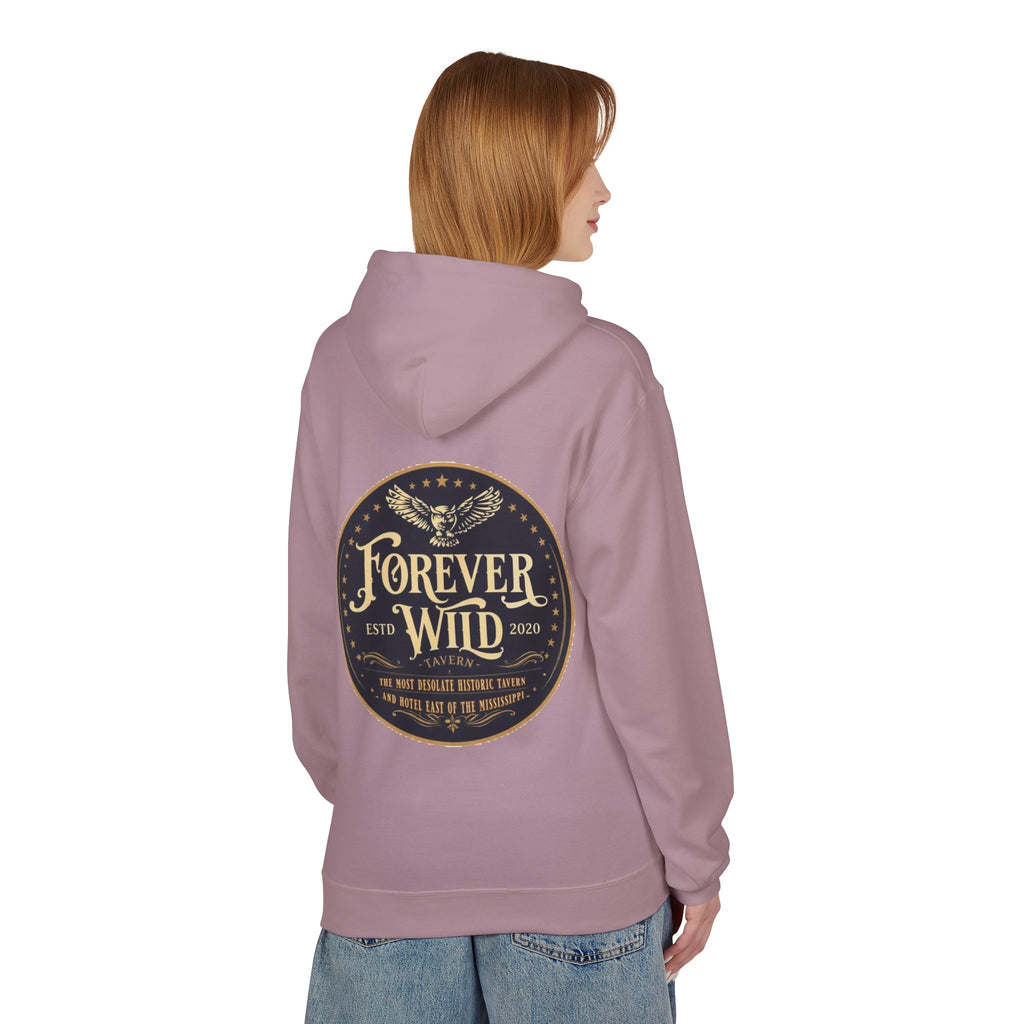 Forever Wild Tavern Hoodie — Historic Logo Large Front Logo
