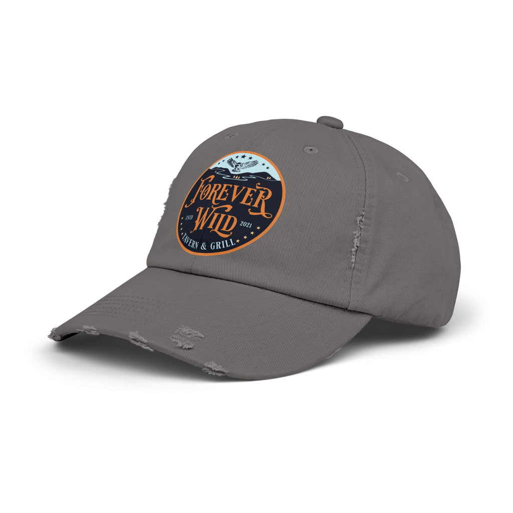 Unisex Distressed Cap Forever Wild Tavern