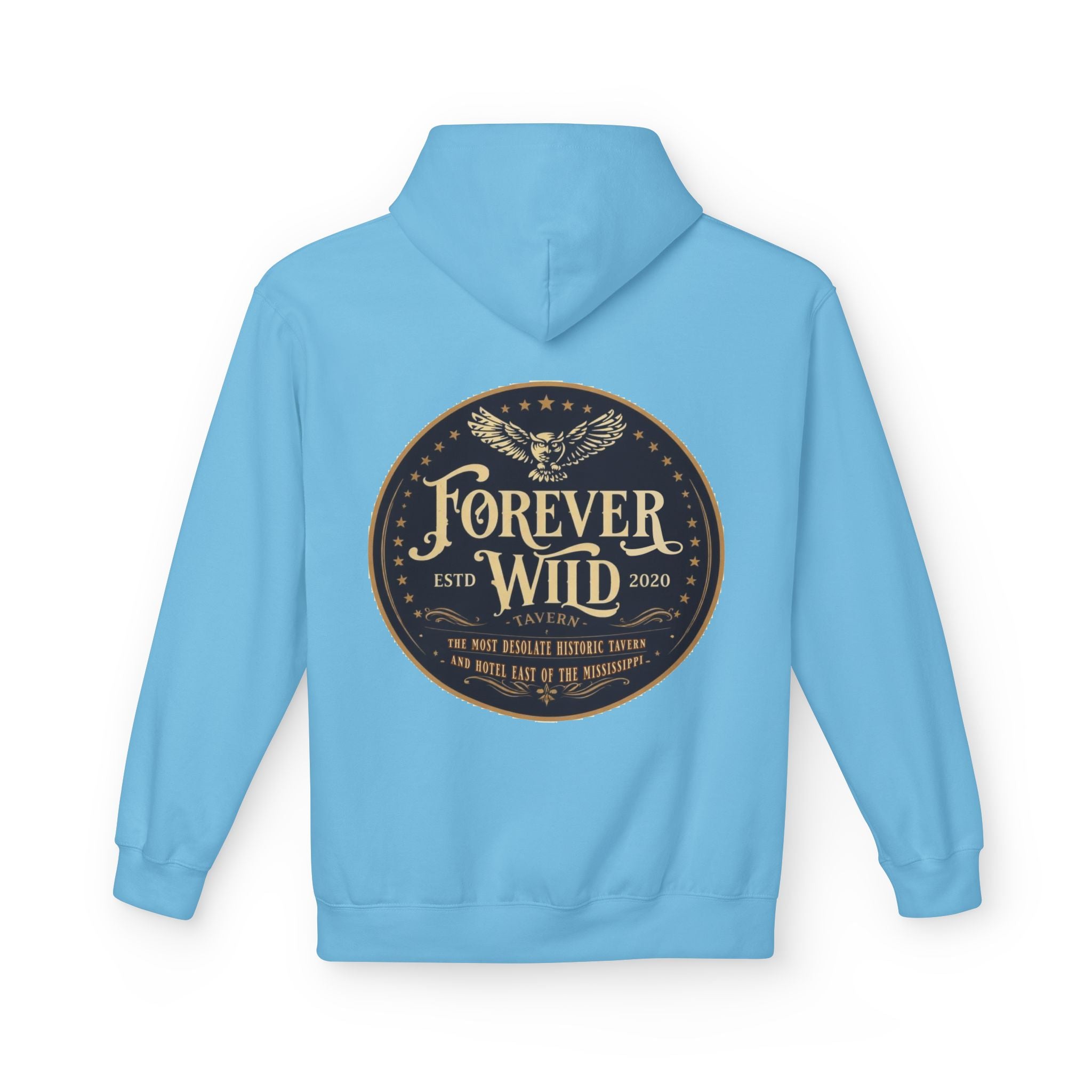 Forever Wild Tavern Hoodie — Historic Logo Large Front Logo